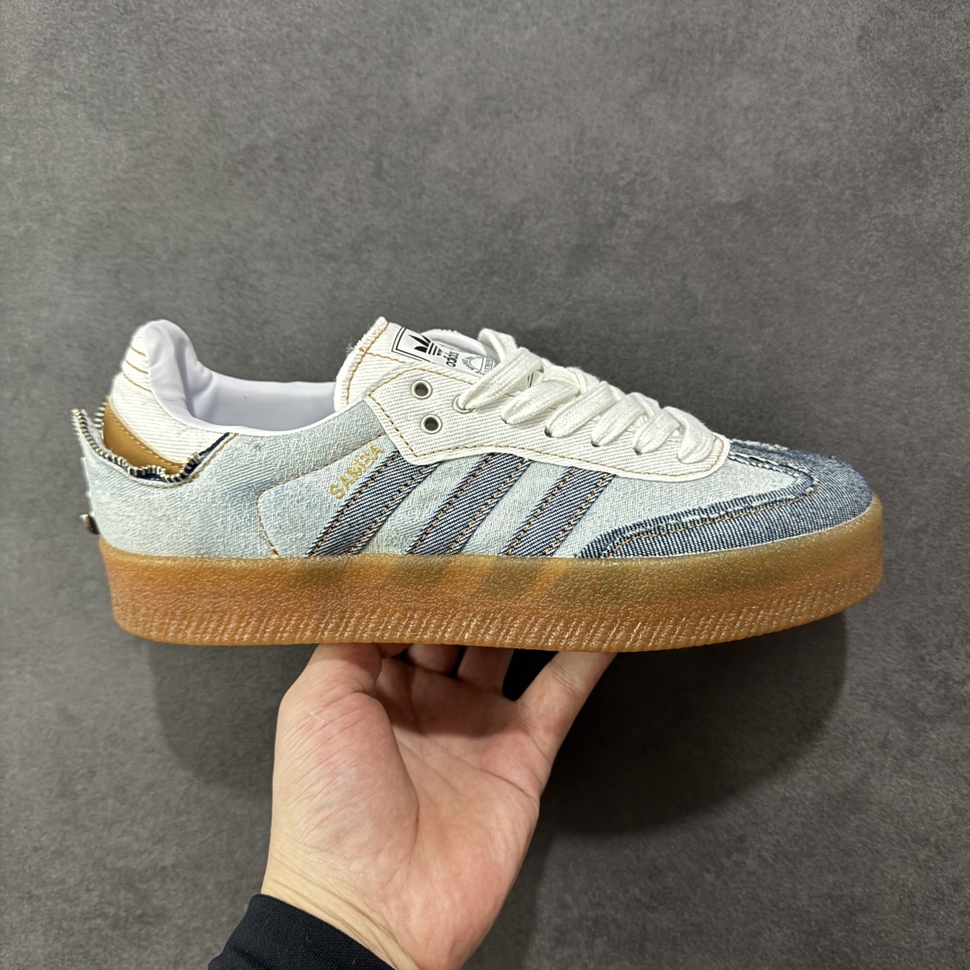  
【纯原】adidas originals Samba OG
单宁牛仔破旧风 T头牛仔联名 
做旧撕边