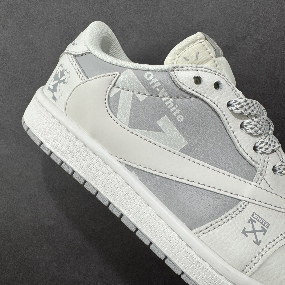 280  定制版 Travis Scott x Fragment Design x Air Jordan 1 Low SP AJ1 乔1 OFF联名 星光灰 低帮文化休闲板鞋 DZ5899-009