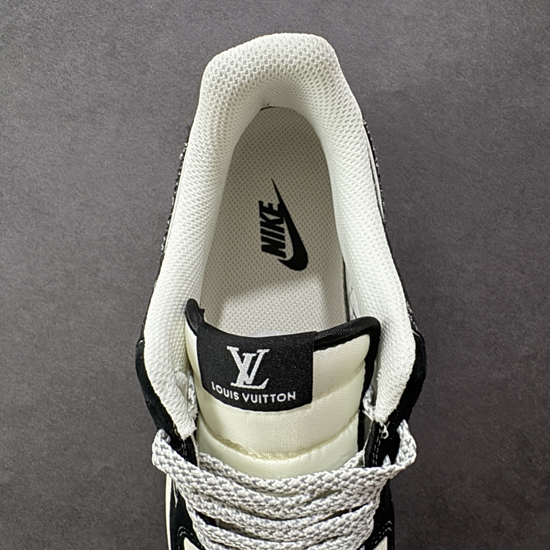 260  定制版 Nike Air Force 1 '07 Low “LV联名——牛仔猪八米黑”空军一号 低帮 运动鞋 休闲鞋 MZ9588-805