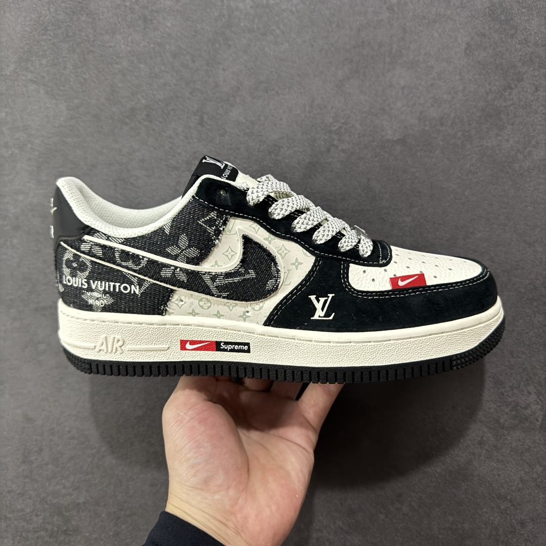 260  定制版 Nike Air Force 1 '07 Low “LV联名——牛仔猪八米黑”空军一号 低帮 运动鞋 休闲鞋 MZ9588-805