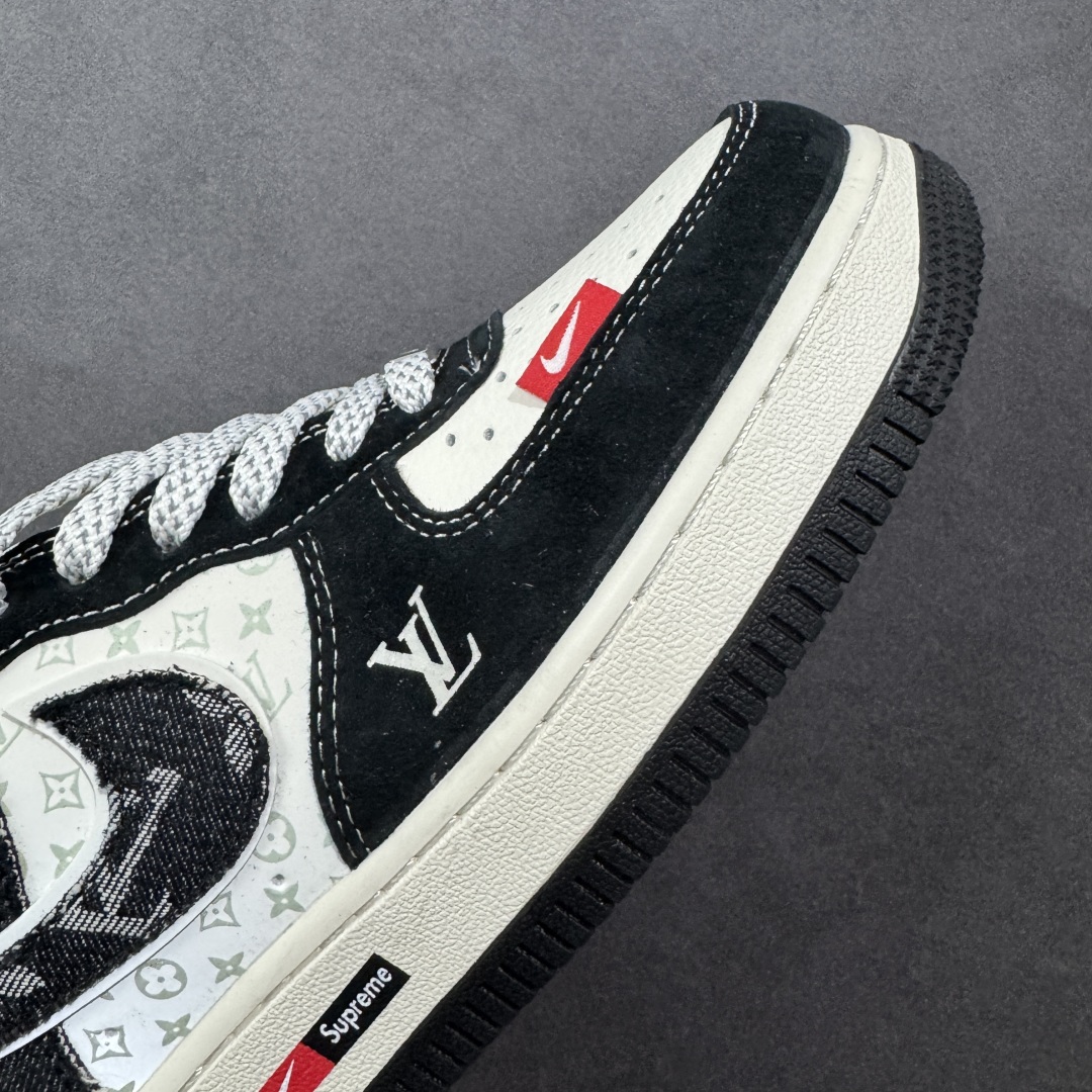 260  定制版 Nike Air Force 1 '07 Low “LV联名——牛仔猪八米黑”空军一号 低帮 运动鞋 休闲鞋 MZ9588-805