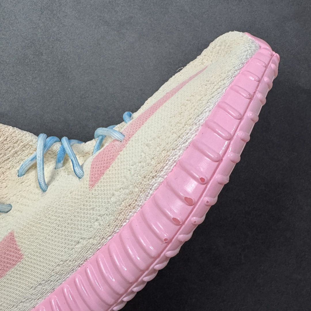 图片[5]-【定制版】adidas originals Yeezy boost 350 V2冰淇淋 不均匀浸染 浪漫夏日粉云朵 独家资源原厂引进大底 客供原厂材料配件 采用原厂Premeknit一体编织鞋面，针织密度和面料弹性都十分出色 流畅正确鞋型 脚裸处正确弧度仅此一家 更多细节自品 货号：CP9366 尺码：36 36.5 37 38 38.5 39 40 40.5 41 42 42.5 43 44 44.5 45 46 47 48 编码：HXSA310320-选品中心