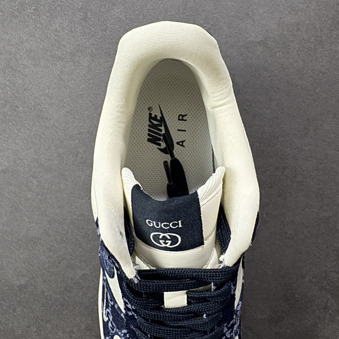 图片[7]-【定制版】Nike Air Force 1\’07 Low 古驰联名 藏蓝牛仔 空军一号低帮休闲板鞋 SC0601-569  #定制皮料 定制鞋盒 原楦原纸板 纯正空军版型 内置全掌气垫  尺码：36 36.5 37.5 38 38.5 39 40 40.5 41 42 42.5 43 44 44.5 45 编码：HXSB310320-选品中心