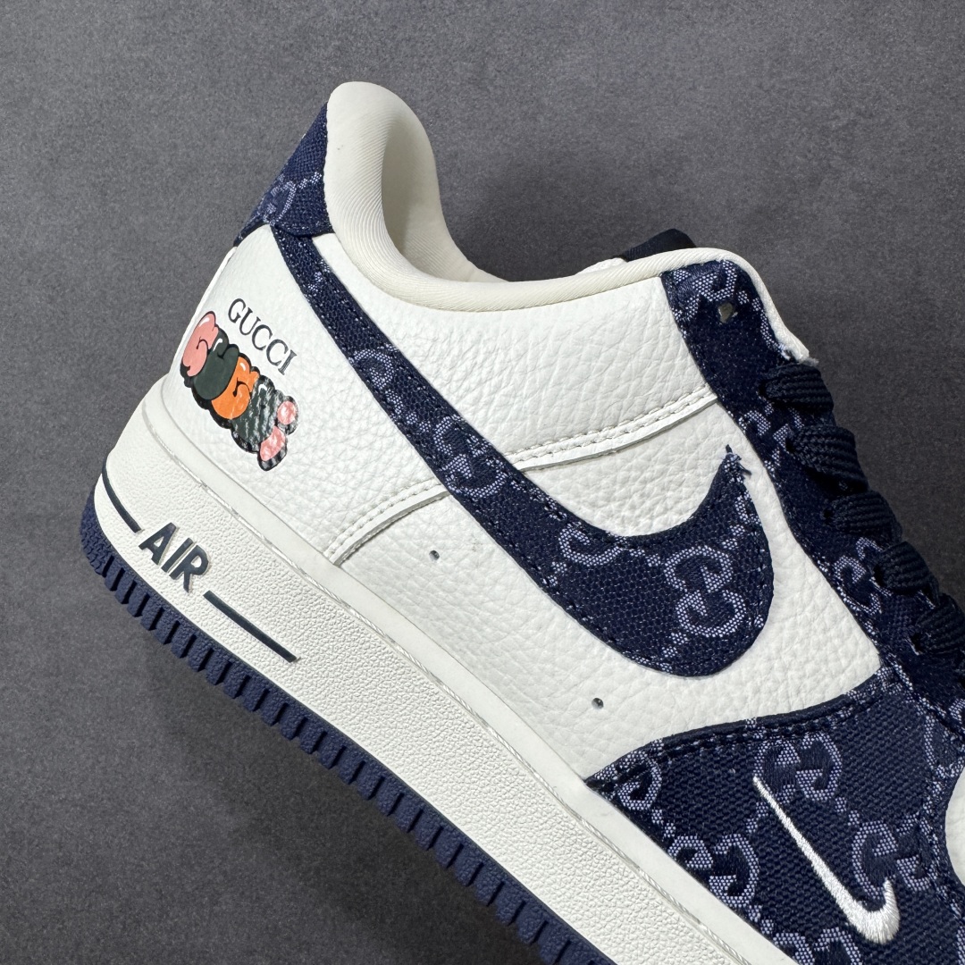 图片[6]-【定制版】Nike Air Force 1\’07 Low 古驰联名 藏蓝牛仔 空军一号低帮休闲板鞋 SC0601-569  #定制皮料 定制鞋盒 原楦原纸板 纯正空军版型 内置全掌气垫  尺码：36 36.5 37.5 38 38.5 39 40 40.5 41 42 42.5 43 44 44.5 45 编码：HXSB310320-选品中心