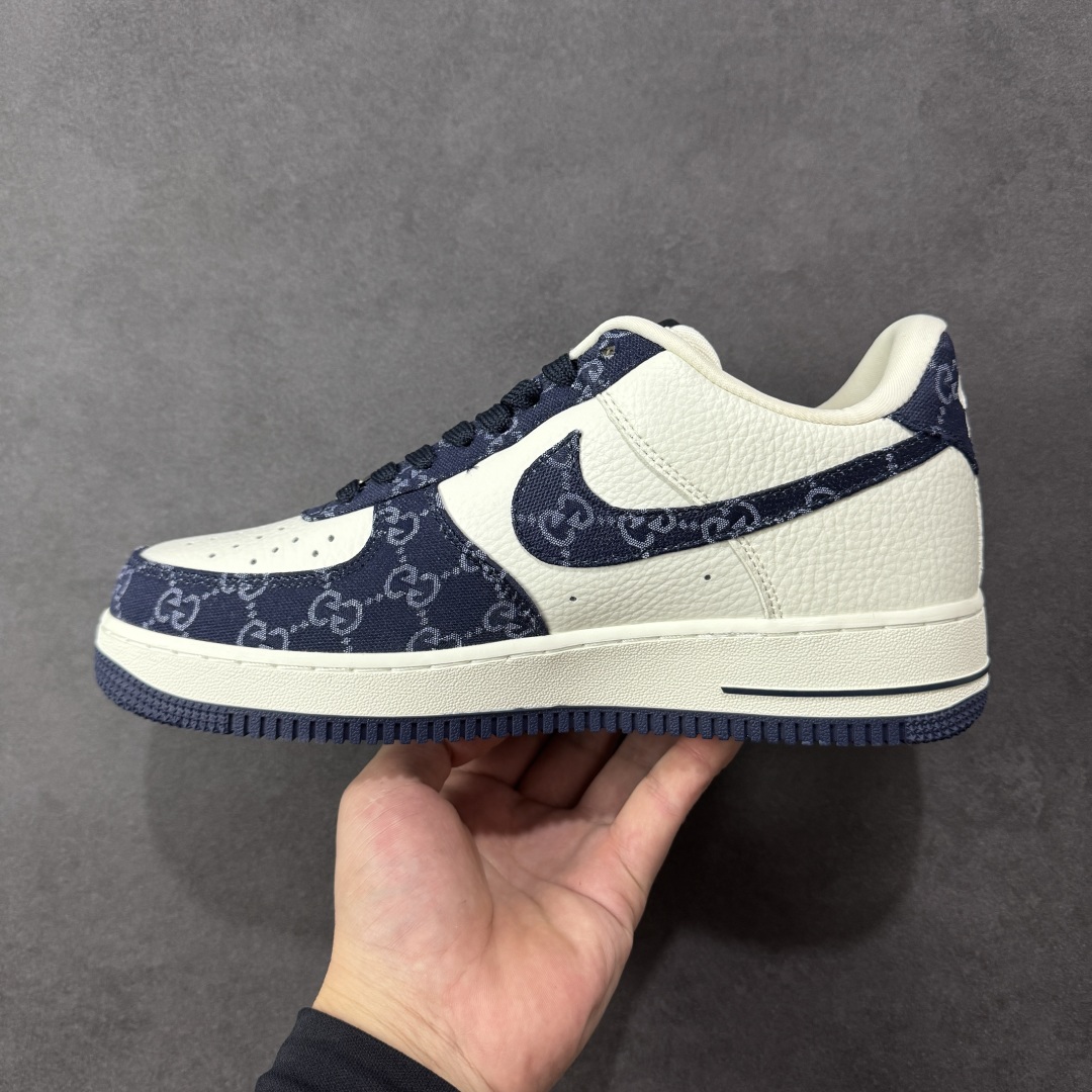 图片[2]-【定制版】Nike Air Force 1\’07 Low 古驰联名 藏蓝牛仔 空军一号低帮休闲板鞋 SC0601-569  #定制皮料 定制鞋盒 原楦原纸板 纯正空军版型 内置全掌气垫  尺码：36 36.5 37.5 38 38.5 39 40 40.5 41 42 42.5 43 44 44.5 45 编码：HXSB310320-选品中心