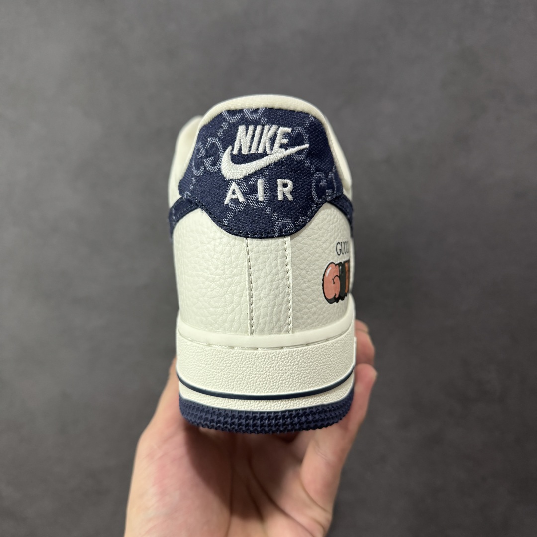 图片[4]-【定制版】Nike Air Force 1\’07 Low 古驰联名 藏蓝牛仔 空军一号低帮休闲板鞋 SC0601-569  #定制皮料 定制鞋盒 原楦原纸板 纯正空军版型 内置全掌气垫  尺码：36 36.5 37.5 38 38.5 39 40 40.5 41 42 42.5 43 44 44.5 45 编码：HXSB310320-选品中心