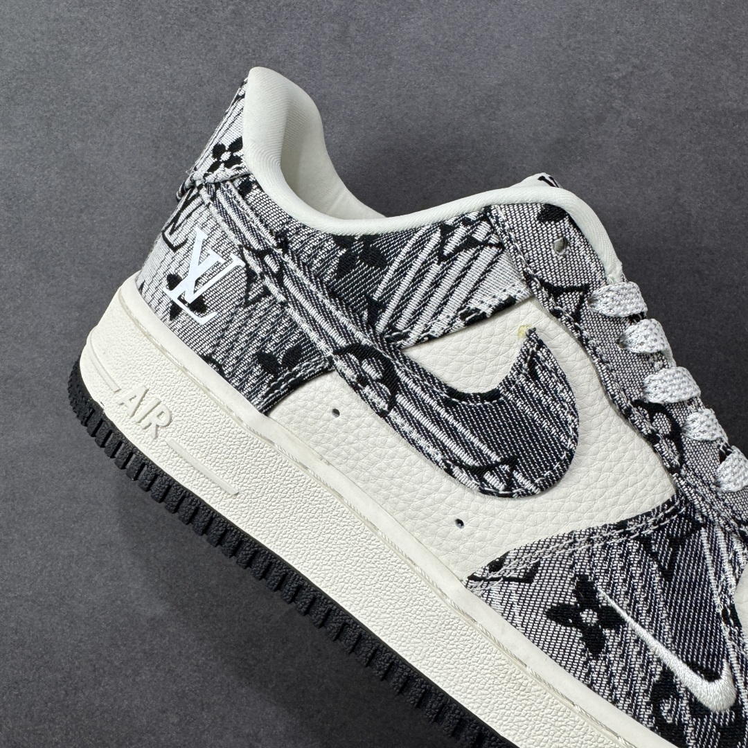 图片[6]-【定制版】NIke Air Force 1 \’07 Low “LV联名——灰花布”空军一号 低帮 运动鞋 休闲鞋 折边针车 工艺难度大 原楦头原纸板 原装鞋盒 定制五金配件 内置全掌气垫 原厂鞋底 货号：DF0188-077 尺码：36 36.5 37.5 38 38.5 39 40 40.5 41 42 42.5 43 44 44.5 45 编码：HXSA310320-选品中心