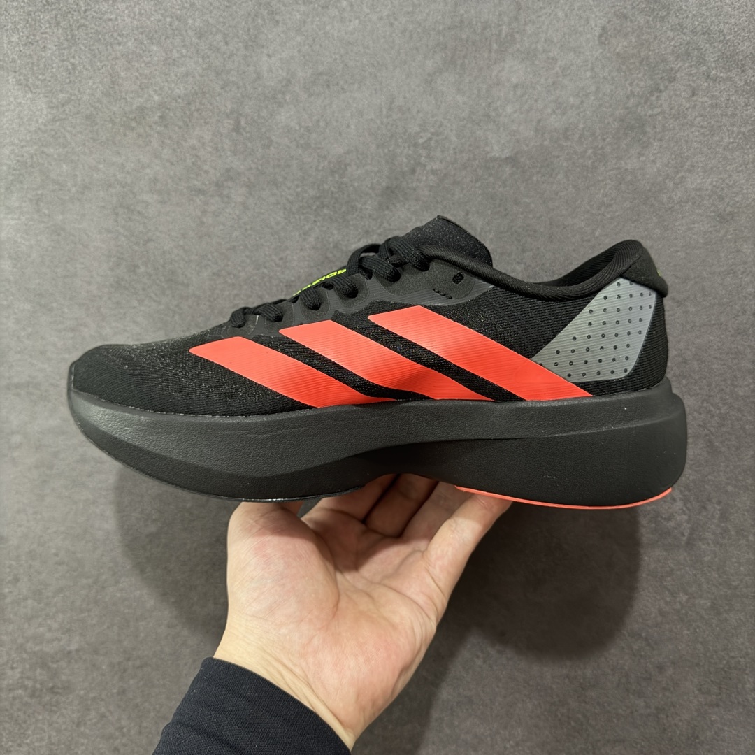 图片[2]-【公司级】Adidas Adizero Evo SL M 阿迪超轻透气缓震跑鞋  整体外观造型与adiZero Adios Pro EVO 1非常相似 中底配置方面搭载全掌Lightstrike Pro 鞋面采用透气网面示人 契合日常训练鞋的定位 更加耐用 外底给到了马牌橡胶 及上代竞速旗舰adidas Adizero Adios Pro 3区域分布 货号： JR3414 尺码：36-45半 编码：YBB230240-选品中心