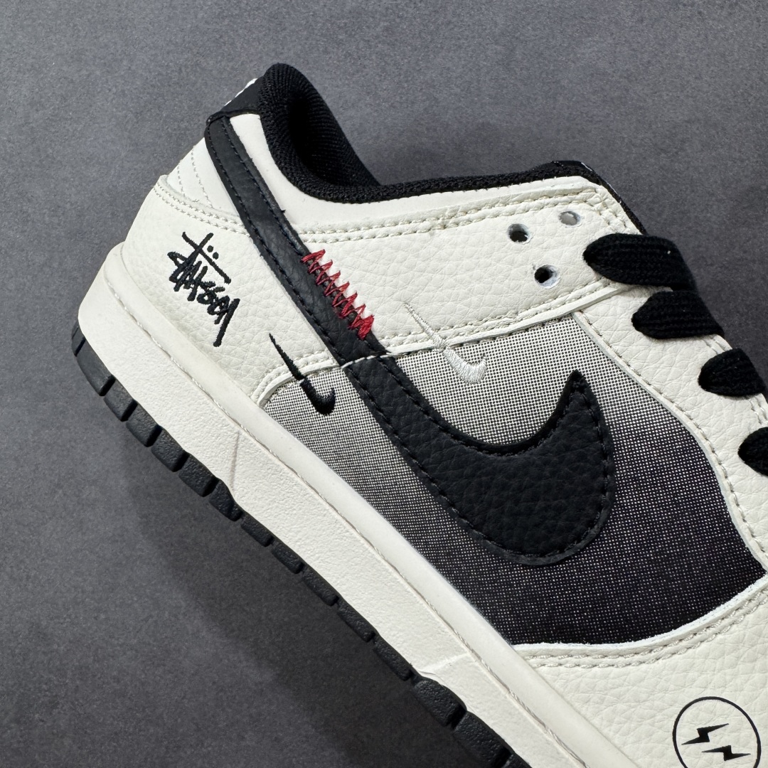 图片[6]-【定制版】Nike SB Dunk Low 斯图西联名 闪电渐变米黑 周年高端定制 低帮休闲板鞋 #定制鞋盒 大厂纯原品质出货 超高清洁度 皮料切割干净无任何毛边 细节完美 货号：QW5836-020 尺码：36 36.5 37.5 38 38.5 39 40 40.5 41 42 42.5 43 44 44.5 45-选品中心