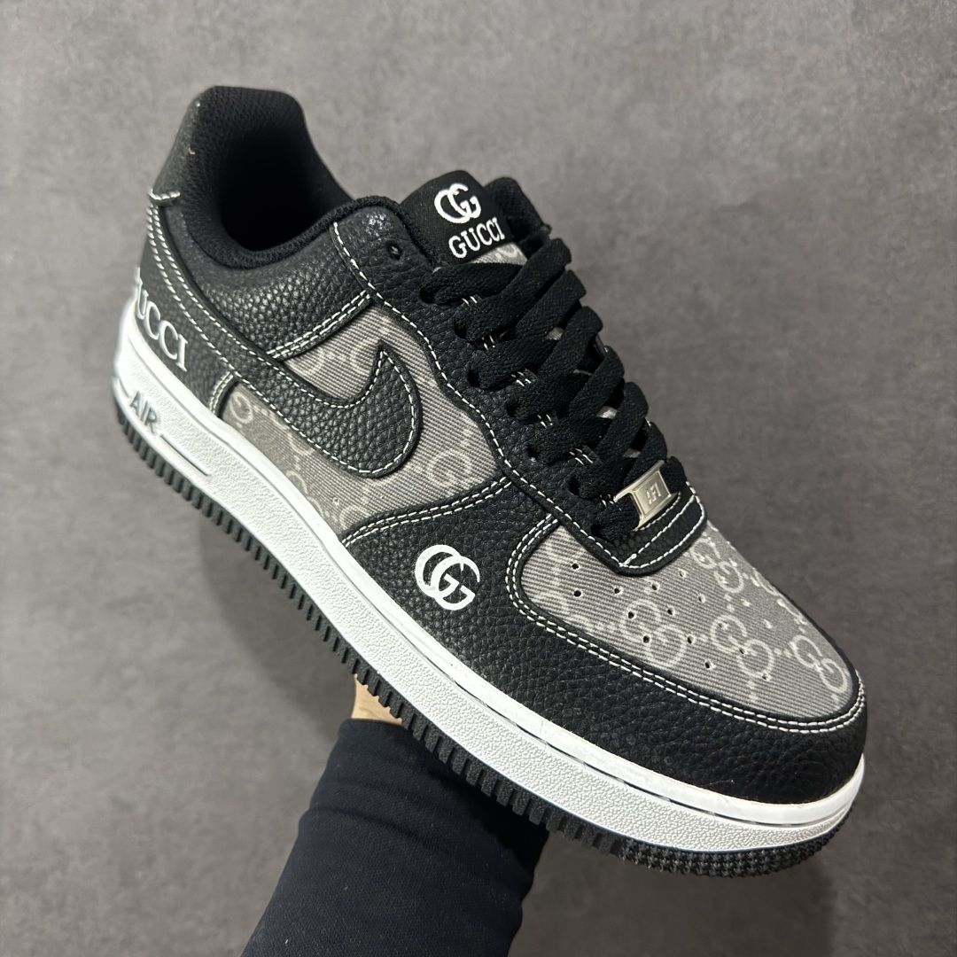 图片[3]-【定制版】Nike Air Force 1\’07 Low 古驰联名 荔纹印花 空军一号低帮休闲板鞋 AH8462-002  #定制皮料 定制鞋盒 原楦原纸板 纯正空军版型 内置全掌气垫  尺码：36 36.5 37.5 38 38.5 39 40 40.5 41 42 42.5 43 44 44.5 45 编码：HXSA310320-选品中心
