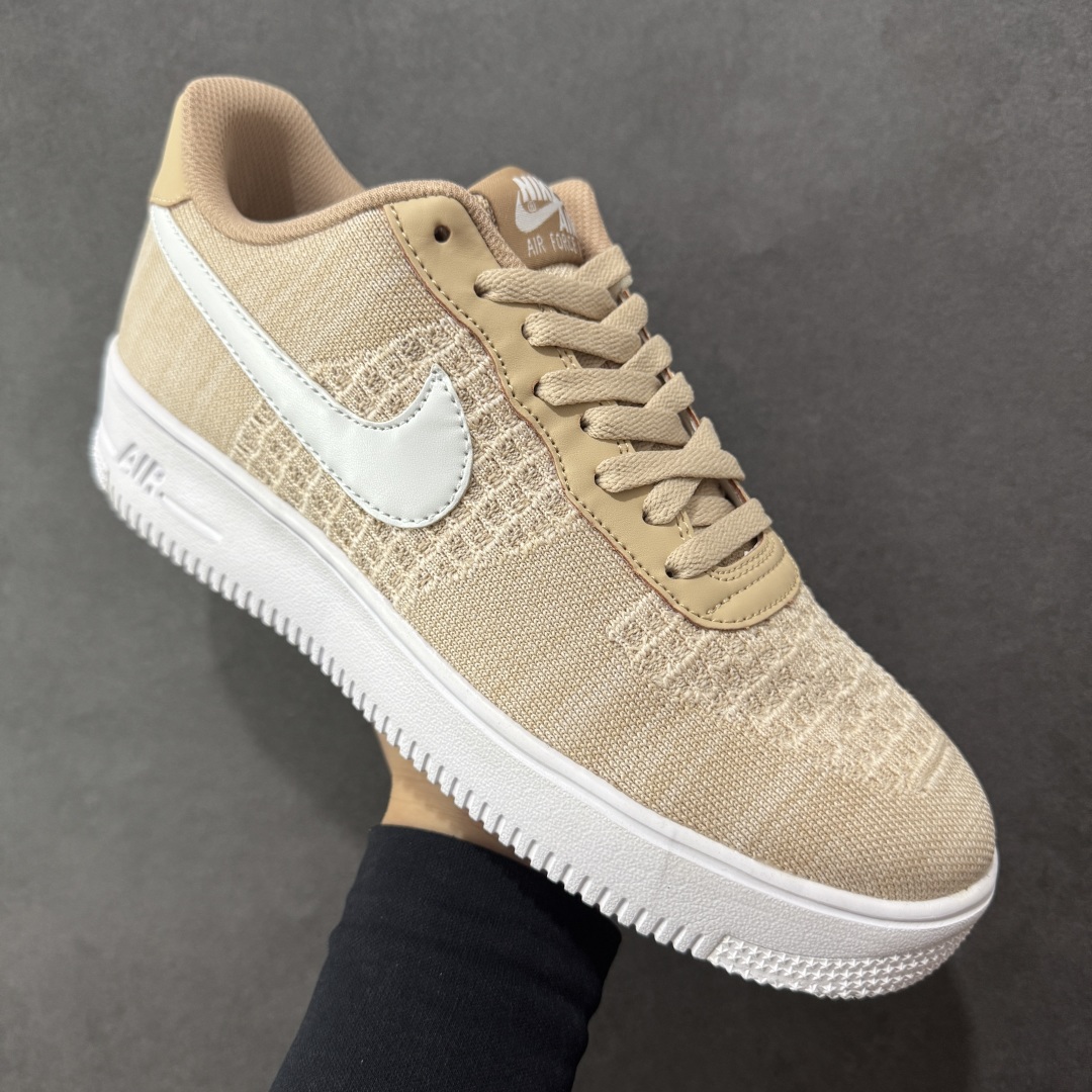  
【纯原】Nike Air Force 1 Low 飞织卡其色 透气空军一号低帮休闲板鞋 原厂材料 原