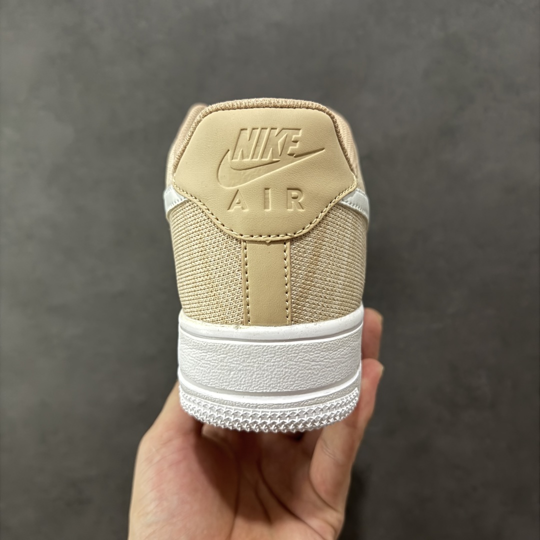  
【纯原】Nike Air Force 1 Low 飞织卡其色 透气空军一号低帮休闲板鞋 原厂材料 原