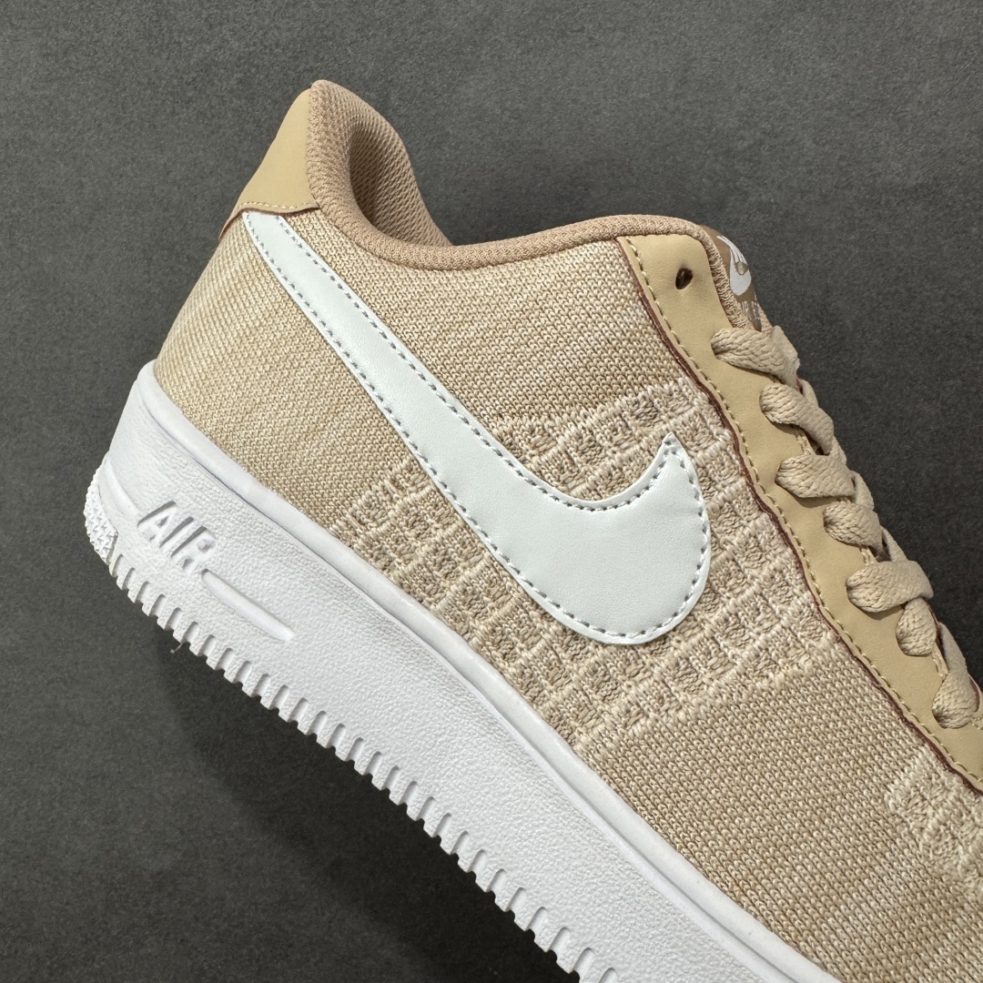  
【纯原】Nike Air Force 1 Low 飞织卡其色 透气空军一号低帮休闲板鞋 原厂材料 原