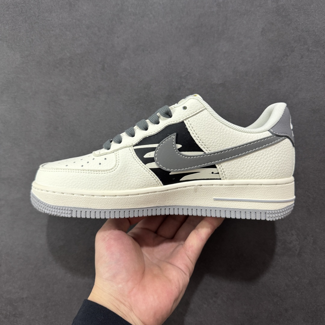  
【纯原】Nike Air Force 1 '07 Low “Supreme联名——涂鸦米灰勾”空军一