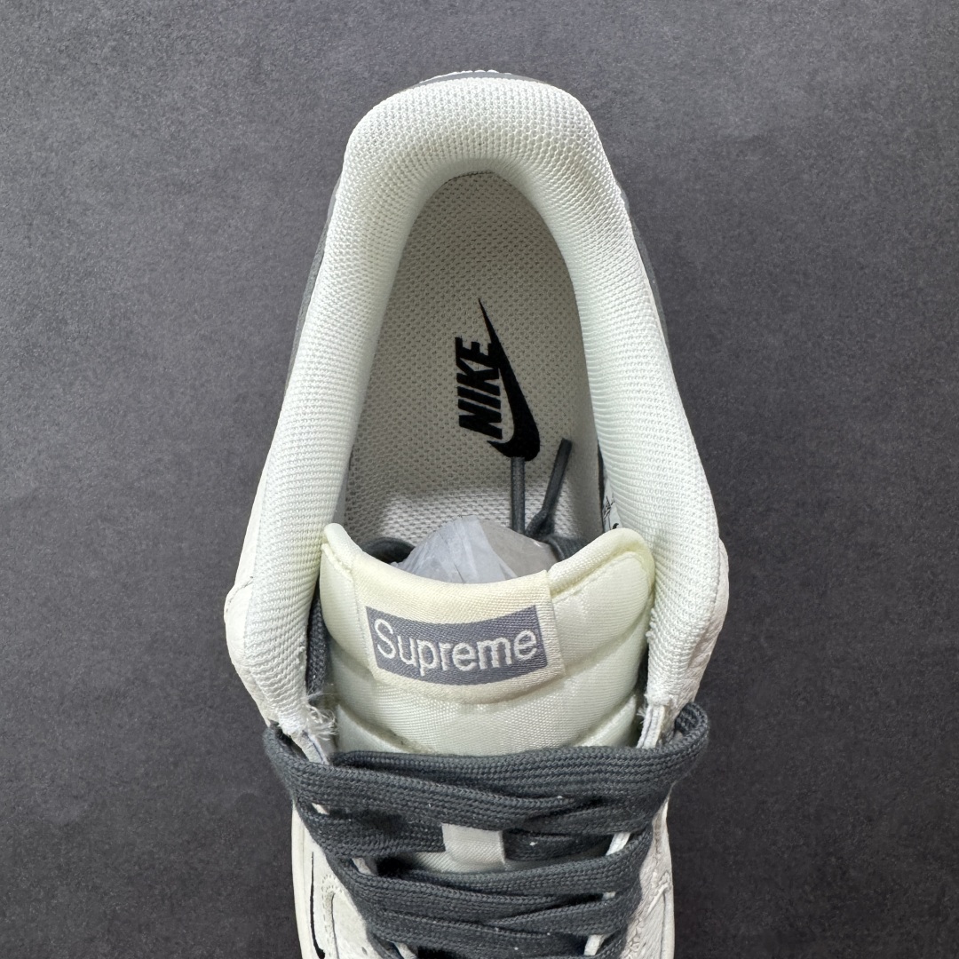  
【纯原】Nike Air Force 1 '07 Low “Supreme联名——涂鸦米灰勾”空军一