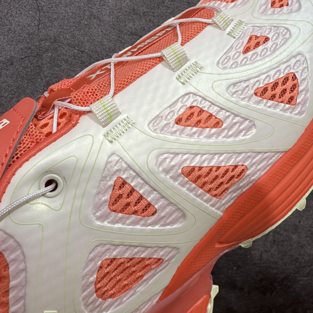 图片[4]-【666版本】ama lou x SALOMON萨洛蒙 XT-WHISPER VOID AMA LOU透气 低帮跑步鞋 男女同款 珊瑚橘 491288 纯原外贸平台特供订单 耗时半年巨作 #全套原纸板楦头开发 #原厂特供网布配套加持 #确保原汁原味 完美呈现版型 #原档数据独家私模五层组合大底 #男女鞋同步官方开发至46 #原装Ortholite轻量化鞋垫 #中底布带钢印编号 原厂TPU锁扣 #进口港宝加持 后跟自然饱满 还原公司包裹性 #鞋面采用SENSIFT贴合技术 #全方位贴合包裹脚型 #鞋跟部鞋底牵引设计 #提供强大的抓地性能 #更适应野外崎岖不平的道路 #基于 SALOMON 初代 XT 鞋身造型并搭载 4D ADVANCED CHASSIS™ 大底打造而成 为这款 XT-WHISPER 带来了多项足部控制与保护等功能性 如在运动过程中控制左右晃动的过程而提高稳定性、改善长途越野过程中足中到足尖的过渡、提高感知岩石的精确度以抵抗尖锐物体对脚底的伤害以及采用动态缓冲来增强穿着舒适感 从而减轻疲劳感 使 XT-WHISPER 成为一双舒适且安全的户外之履 货号：477962 尺码：36 36.5 37.5 38 38.5 39 40 40.5 41 42 42.5 43 44 45 46-选品中心