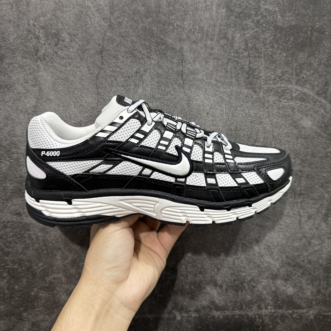【纯原CS版】NK P-6000 复古老爹休闲运动鞋 黑白 全新公司级品质 组合大底 中底拉帮等细节区别市售通货品质 市面唯一正确三明治网面 货号:BV1021-011 尺码:36 36.5 37.5 38 38.5 39 40 40.5 41 42 42.5 43 44 44.5 45-选品中心