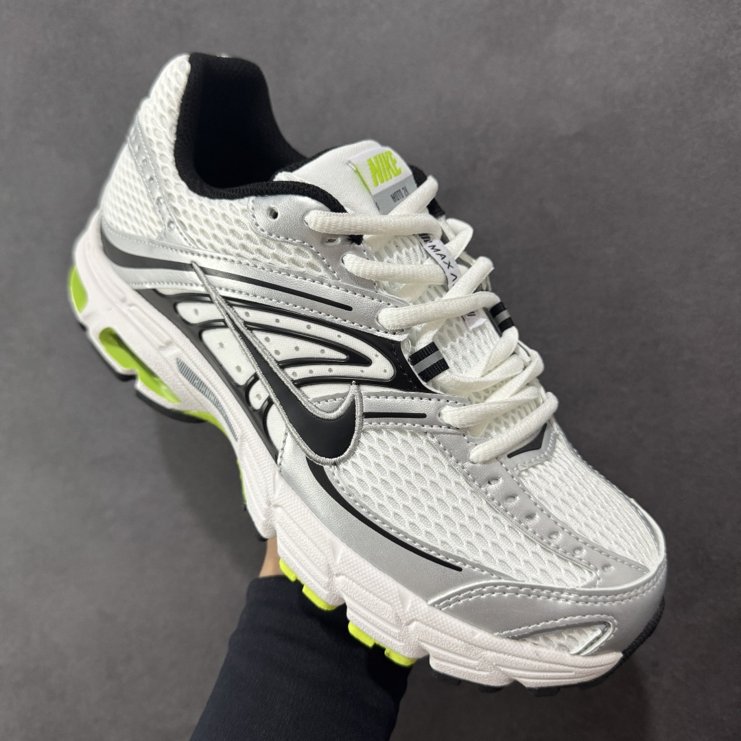 图片[3]-【原厂版】Nike Air Max Moto 2K 百搭舒适耐磨 低帮跑步鞋 银绿 官方同步配色 夏季新款 低帮轻便休闲透气网面跑步鞋 货号： HQ2056 尺码： 36 36.5 37.5 38 38.5 39 40 40.5 41 42 42.5 43 44 45-选品中心