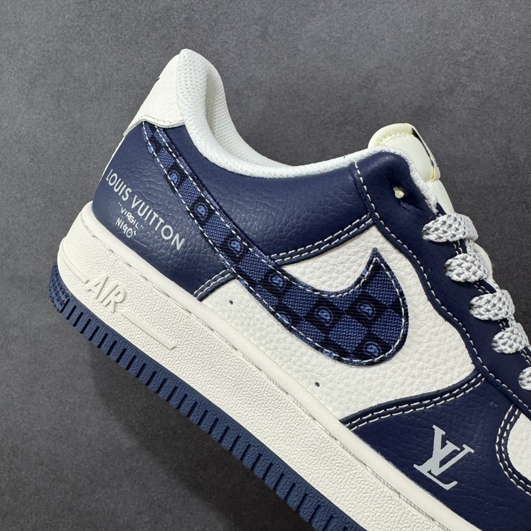 图片[6]-【定制版】Nike Air Force 1\’07 Low LV联名 海军蓝腰果花 空军一号低帮休闲板鞋  #原楦头原纸板 原装鞋盒 定制五金配件 内置全掌气垫 原厂鞋底 货号：JP8028-009  尺码：36 36.5 37.5 38 38.5 39 40 40.5 41 42 42.5 43 44 44.5 45-选品中心