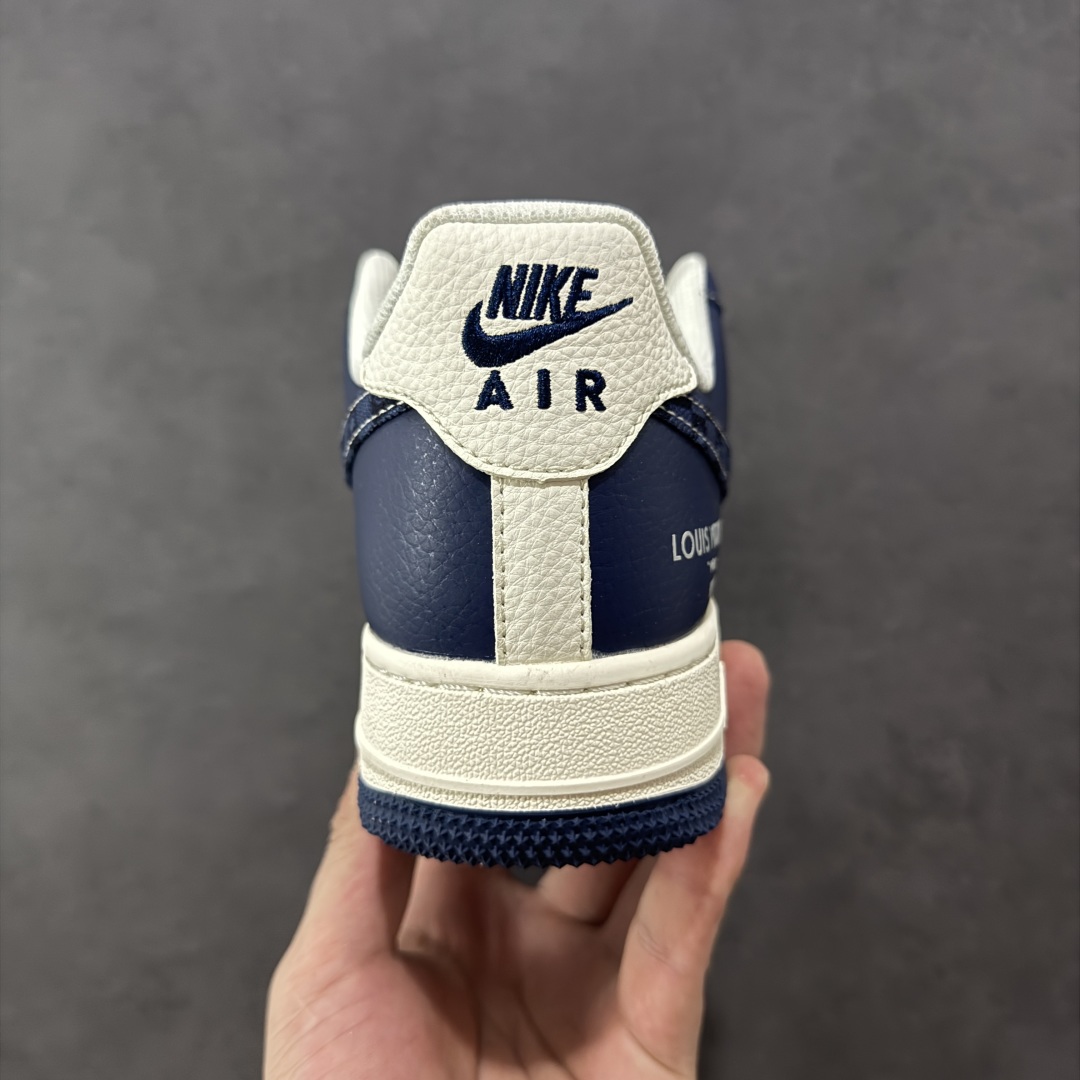 图片[4]-【定制版】Nike Air Force 1\’07 Low LV联名 海军蓝腰果花 空军一号低帮休闲板鞋  #原楦头原纸板 原装鞋盒 定制五金配件 内置全掌气垫 原厂鞋底 货号：JP8028-009  尺码：36 36.5 37.5 38 38.5 39 40 40.5 41 42 42.5 43 44 44.5 45-选品中心