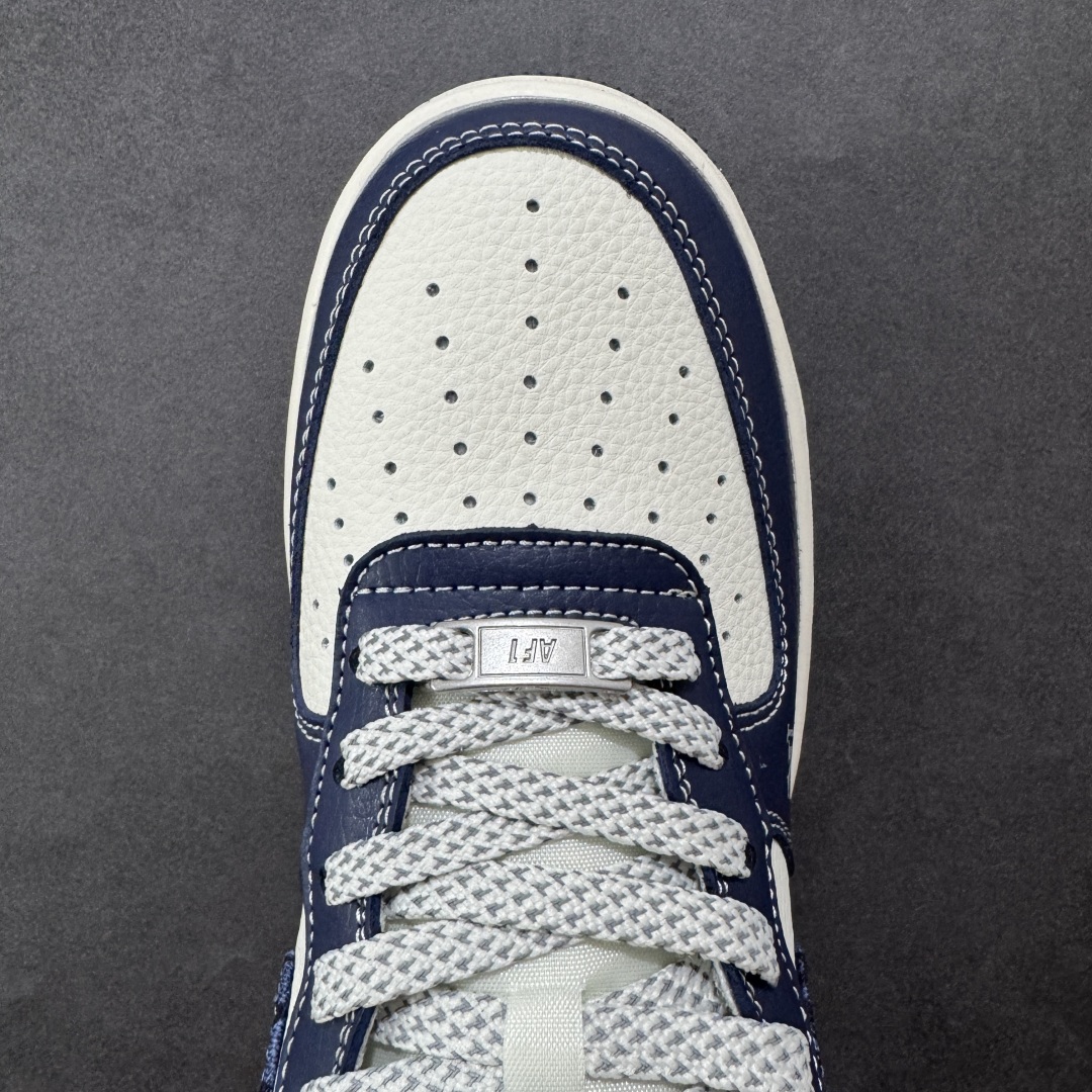 图片[8]-【定制版】Nike Air Force 1\’07 Low LV联名 海军蓝腰果花 空军一号低帮休闲板鞋  #原楦头原纸板 原装鞋盒 定制五金配件 内置全掌气垫 原厂鞋底 货号：JP8028-009  尺码：36 36.5 37.5 38 38.5 39 40 40.5 41 42 42.5 43 44 44.5 45-选品中心