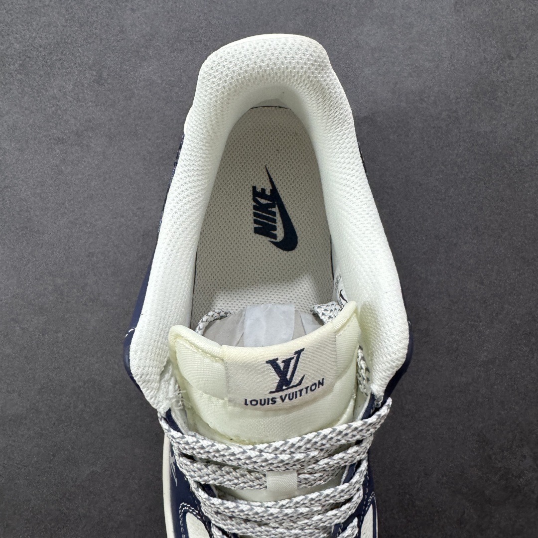 图片[7]-【定制版】Nike Air Force 1\’07 Low LV联名 海军蓝腰果花 空军一号低帮休闲板鞋  #原楦头原纸板 原装鞋盒 定制五金配件 内置全掌气垫 原厂鞋底 货号：JP8028-009  尺码：36 36.5 37.5 38 38.5 39 40 40.5 41 42 42.5 43 44 44.5 45-选品中心