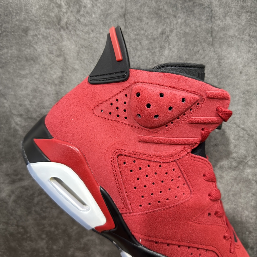 图片[7]-【原厂版】Air Jordan AJ6 Retro \”Toro\” 黑红愤怒的公牛 CT8529-600 耗时半年巨作 全套原纸板楦头开发 确保原汁原味 完美呈现六代版型 一比一鞋头弧度高度鞋身弧度 数据细节工艺流程均保持一致 定制优质皮料 完美鞋型匹配公司货 正确TPU鞋舌锁扣 最新原厂底模 大底卡色咬花完美 鞋柜必备鞋款 终端现货供应 尺码：40 40.5 41 42 42.5 43 44 44.5 45 46 47.5-选品中心