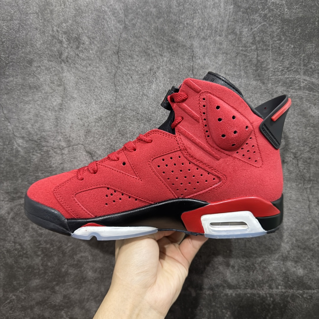 图片[2]-【原厂版】Air Jordan AJ6 Retro \”Toro\” 黑红愤怒的公牛 CT8529-600 耗时半年巨作 全套原纸板楦头开发 确保原汁原味 完美呈现六代版型 一比一鞋头弧度高度鞋身弧度 数据细节工艺流程均保持一致 定制优质皮料 完美鞋型匹配公司货 正确TPU鞋舌锁扣 最新原厂底模 大底卡色咬花完美 鞋柜必备鞋款 终端现货供应 尺码：40 40.5 41 42 42.5 43 44 44.5 45 46 47.5-选品中心