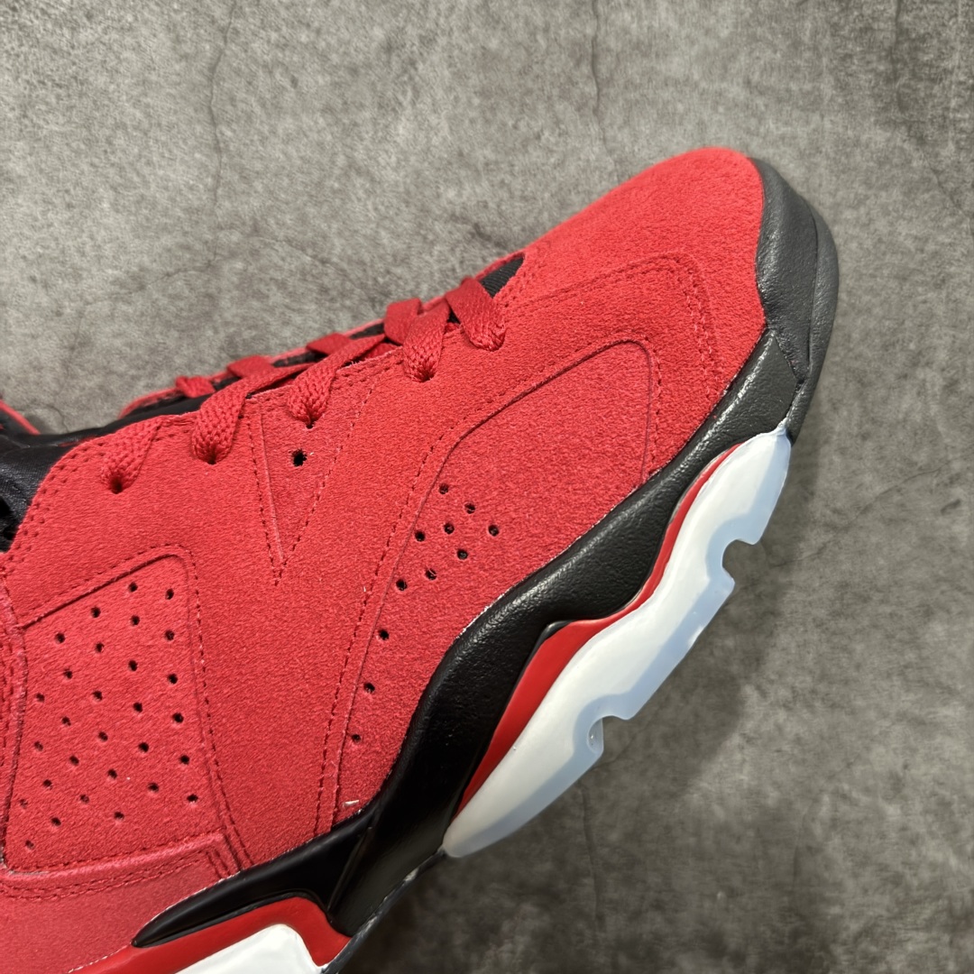 图片[6]-【原厂版】Air Jordan AJ6 Retro \”Toro\” 黑红愤怒的公牛 CT8529-600 耗时半年巨作 全套原纸板楦头开发 确保原汁原味 完美呈现六代版型 一比一鞋头弧度高度鞋身弧度 数据细节工艺流程均保持一致 定制优质皮料 完美鞋型匹配公司货 正确TPU鞋舌锁扣 最新原厂底模 大底卡色咬花完美 鞋柜必备鞋款 终端现货供应 尺码：40 40.5 41 42 42.5 43 44 44.5 45 46 47.5-选品中心