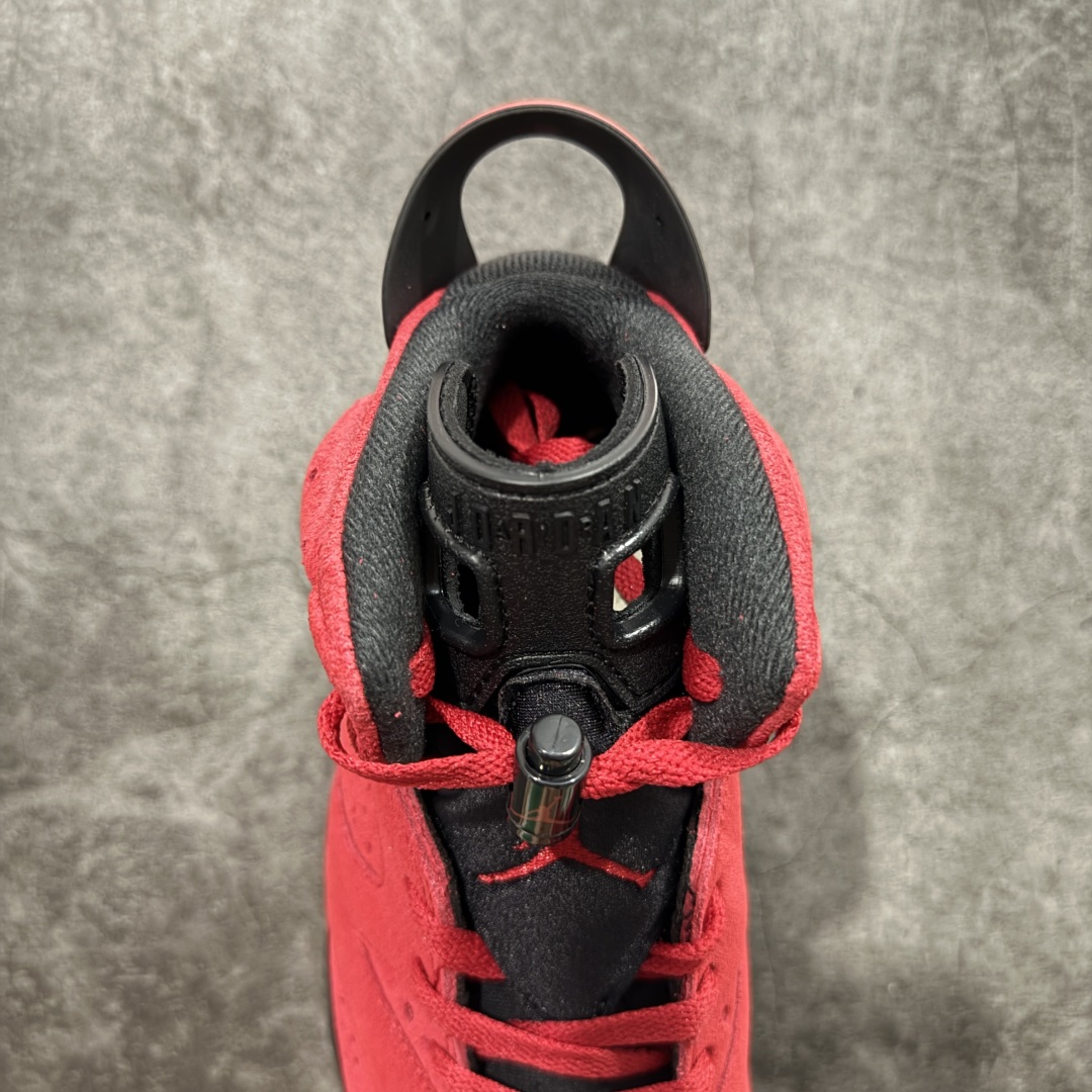 图片[8]-【原厂版】Air Jordan AJ6 Retro \”Toro\” 黑红愤怒的公牛 CT8529-600 耗时半年巨作 全套原纸板楦头开发 确保原汁原味 完美呈现六代版型 一比一鞋头弧度高度鞋身弧度 数据细节工艺流程均保持一致 定制优质皮料 完美鞋型匹配公司货 正确TPU鞋舌锁扣 最新原厂底模 大底卡色咬花完美 鞋柜必备鞋款 终端现货供应 尺码：40 40.5 41 42 42.5 43 44 44.5 45 46 47.5-选品中心