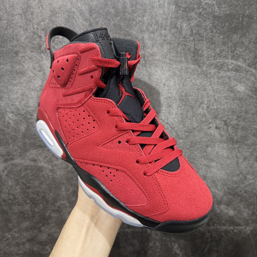 图片[3]-【原厂版】Air Jordan AJ6 Retro \”Toro\” 黑红愤怒的公牛 CT8529-600 耗时半年巨作 全套原纸板楦头开发 确保原汁原味 完美呈现六代版型 一比一鞋头弧度高度鞋身弧度 数据细节工艺流程均保持一致 定制优质皮料 完美鞋型匹配公司货 正确TPU鞋舌锁扣 最新原厂底模 大底卡色咬花完美 鞋柜必备鞋款 终端现货供应 尺码：40 40.5 41 42 42.5 43 44 44.5 45 46 47.5-选品中心