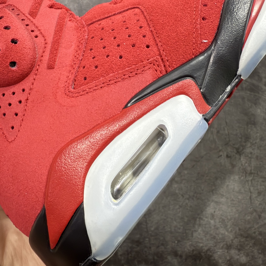 图片[4]-【原厂版】Air Jordan AJ6 Retro \”Toro\” 黑红愤怒的公牛 CT8529-600 耗时半年巨作 全套原纸板楦头开发 确保原汁原味 完美呈现六代版型 一比一鞋头弧度高度鞋身弧度 数据细节工艺流程均保持一致 定制优质皮料 完美鞋型匹配公司货 正确TPU鞋舌锁扣 最新原厂底模 大底卡色咬花完美 鞋柜必备鞋款 终端现货供应 尺码：40 40.5 41 42 42.5 43 44 44.5 45 46 47.5-选品中心