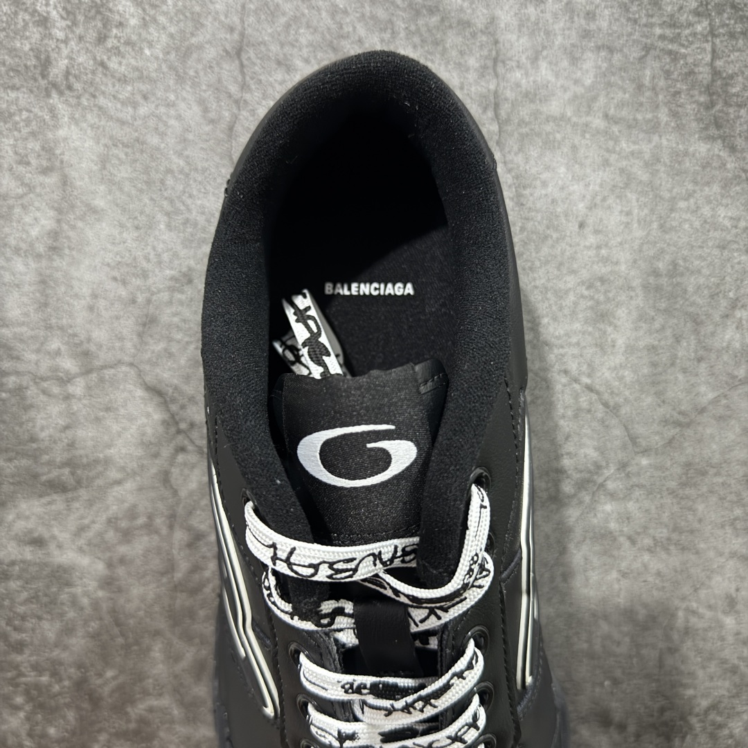 图片[8]-【性价比H版】Balenciaga Hamptons Worn-Out 巴黎世家十八18代 涤纶（聚酯纤维）牛皮革 圆头系带 低帮 生活休闲鞋板鞋 最强性价比 头层皮料 原纸板楦头开发 最原汁原味的版型 胶水把控整洁度完美 每一双都是工艺品 多重QC质检 原盒原配 正确字体电绣 粗细、位置、大小正确 侧边TPU 透气孔匹配意产原版 正确分离大底 TPU软底 原版一致大底LOGO 立体感十足 尺码：35 36 37 38 39 40 41 42 43 44 45 46-选品中心