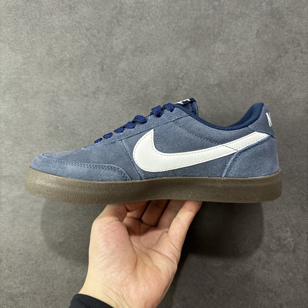 图片[2]-【公司级】Nike Killshot 2 耐克 低帮 白蓝色 男女同款 减震耐磨低邦板鞋 元年款低帮网球鞋中汲取灵感，采用丰富纹理皮革焕新鞋面设计，塑就新颖外观。鞋面采用丰富纹理柔软舒适皮革打造，部分位置以皮革加以点缀；打造时尚休闲风范，后跟位置Nike字母印花，鞋身两侧Swoosh Logo采用蓝色点缀，鞋舌绣标上Nike Swooshh Logo辅以b白色刺绣呈现，最后以米白色中底及同色橡胶外底完善整体设计收尾。 货号：FQ8903-400 尺码：35.5 36 36.5 37.5 38 38.5 39 40 40.5 41 42 42.5 43 44 44.5 45 编码：HXSA210220-选品中心