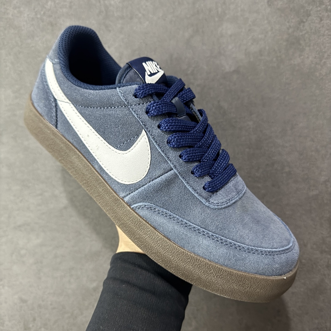 图片[3]-【公司级】Nike Killshot 2 耐克 低帮 白蓝色 男女同款 减震耐磨低邦板鞋 元年款低帮网球鞋中汲取灵感，采用丰富纹理皮革焕新鞋面设计，塑就新颖外观。鞋面采用丰富纹理柔软舒适皮革打造，部分位置以皮革加以点缀；打造时尚休闲风范，后跟位置Nike字母印花，鞋身两侧Swoosh Logo采用蓝色点缀，鞋舌绣标上Nike Swooshh Logo辅以b白色刺绣呈现，最后以米白色中底及同色橡胶外底完善整体设计收尾。 货号：FQ8903-400 尺码：35.5 36 36.5 37.5 38 38.5 39 40 40.5 41 42 42.5 43 44 44.5 45 编码：HXSA210220-选品中心