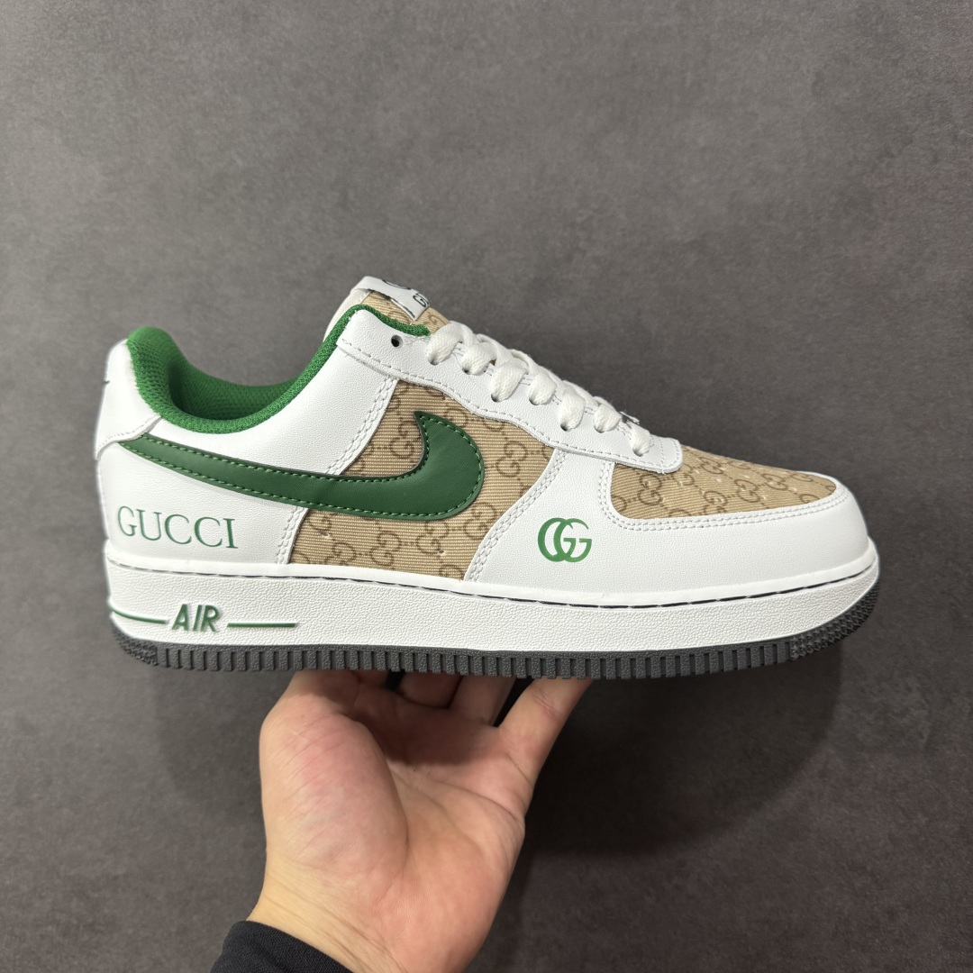 【定制版】Nike Air Force 1\'07 Low 古驰联名 花纹草绿 空军一号低帮休闲板鞋  #原楦头原纸板 原装鞋盒 定制五金配件 内置全掌气垫 原厂鞋底 货号:AH8462-004  尺码:36 36.5 37.5 38 38.5 39 40 40.5 41 42 42.5 43 44 44.5 45 编码:HXSA310320-选品中心
