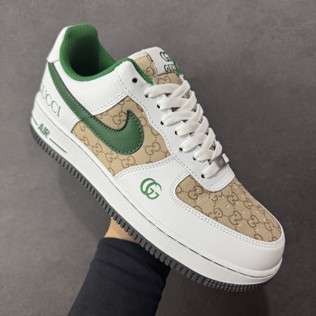 图片[3]-【定制版】Nike Air Force 1\’07 Low 古驰联名 花纹草绿 空军一号低帮休闲板鞋  #原楦头原纸板 原装鞋盒 定制五金配件 内置全掌气垫 原厂鞋底 货号：AH8462-004  尺码：36 36.5 37.5 38 38.5 39 40 40.5 41 42 42.5 43 44 44.5 45 编码：HXSA310320-选品中心