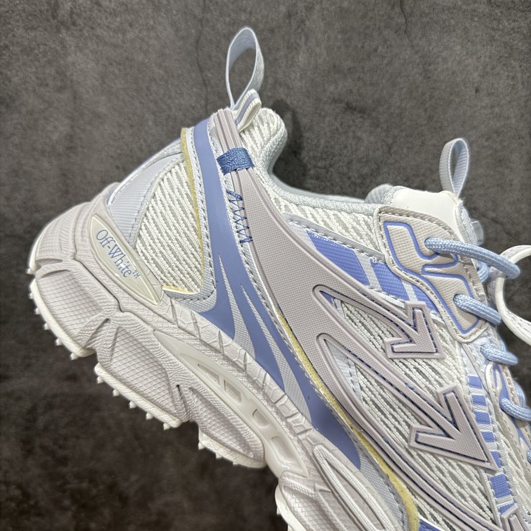 图片[7]-【纯原OK版本】Off-White 2024年OW最新款跑鞋 百分百原盒正确版 原楦原纸板数据开发 4层分离大底#鞋面采用3d立体打印和多种材料拼接而成#防滑耐磨透气性轻便跑鞋 作为曾经爆火 并且定位奢潮领域的标志性品牌 Off-White 仍需要不断更新符合当下潮流时尚的复古运动鞋款，以期收获基本盘消费者的关注 此次更新的 Off-White 新款运动鞋将经典复古老爹鞋细节设计更加夸张化 并将标志性箭头设计置于显著位置 除此之外 整个系列的色彩搭配也可谓纷繁多样 总有一款适合你 尺码：36 37 38 39 40 41 42 43 44 45 46 47-选品中心