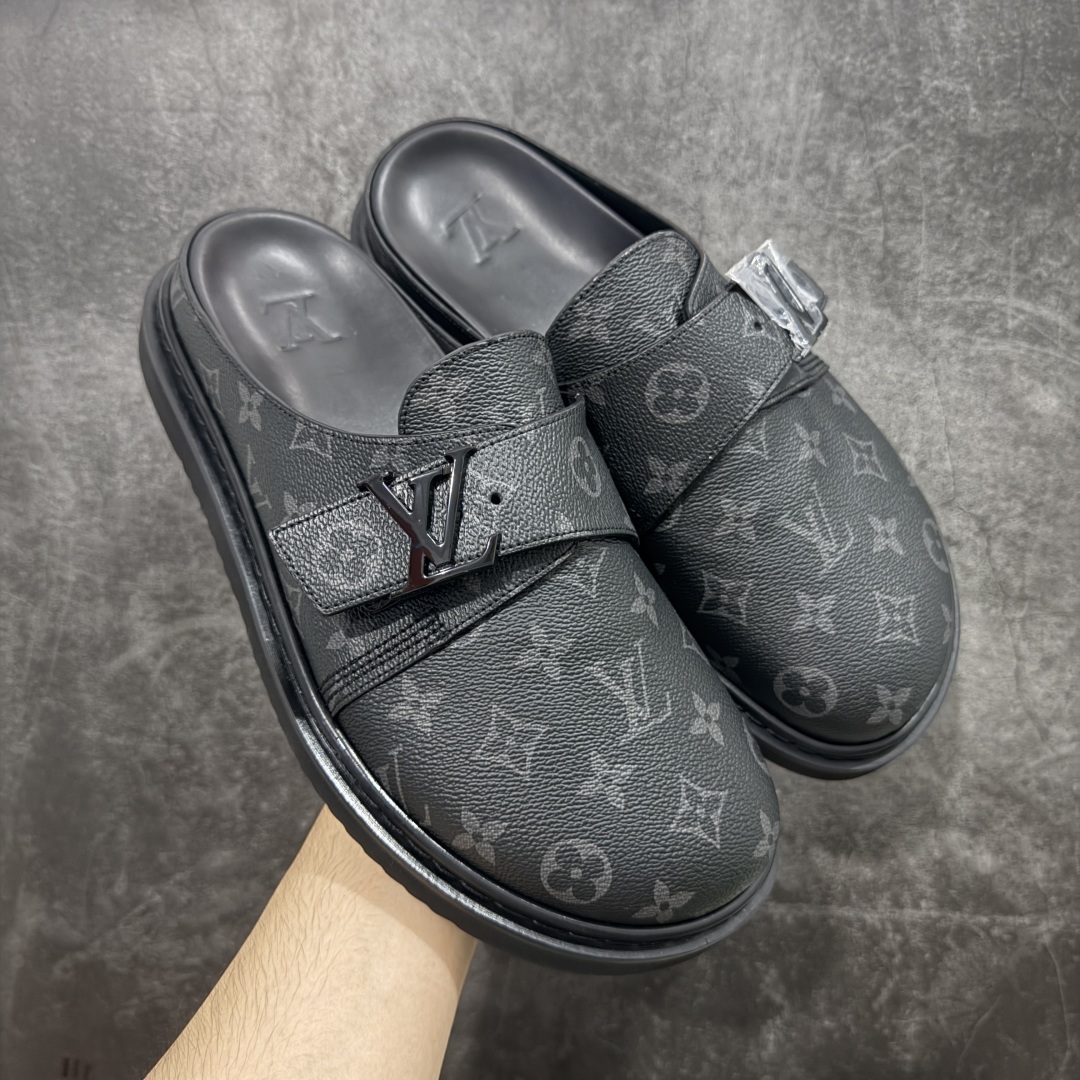 【佛山超A版】Louis Vuitton Easy LV皮革拼接博肯半包头拖鞋凉鞋全网首发 原版开发纳米级复刻独家私模大底内里采用全粒面头层牛皮原厂进口特A9级真正1:1老花鞋面(9级为最顶面料)印花对点对位定制电镀五金整体还原度95%以上经典老花永不过时!原版发售9800+ 尺码:383940414243444546-选品中心