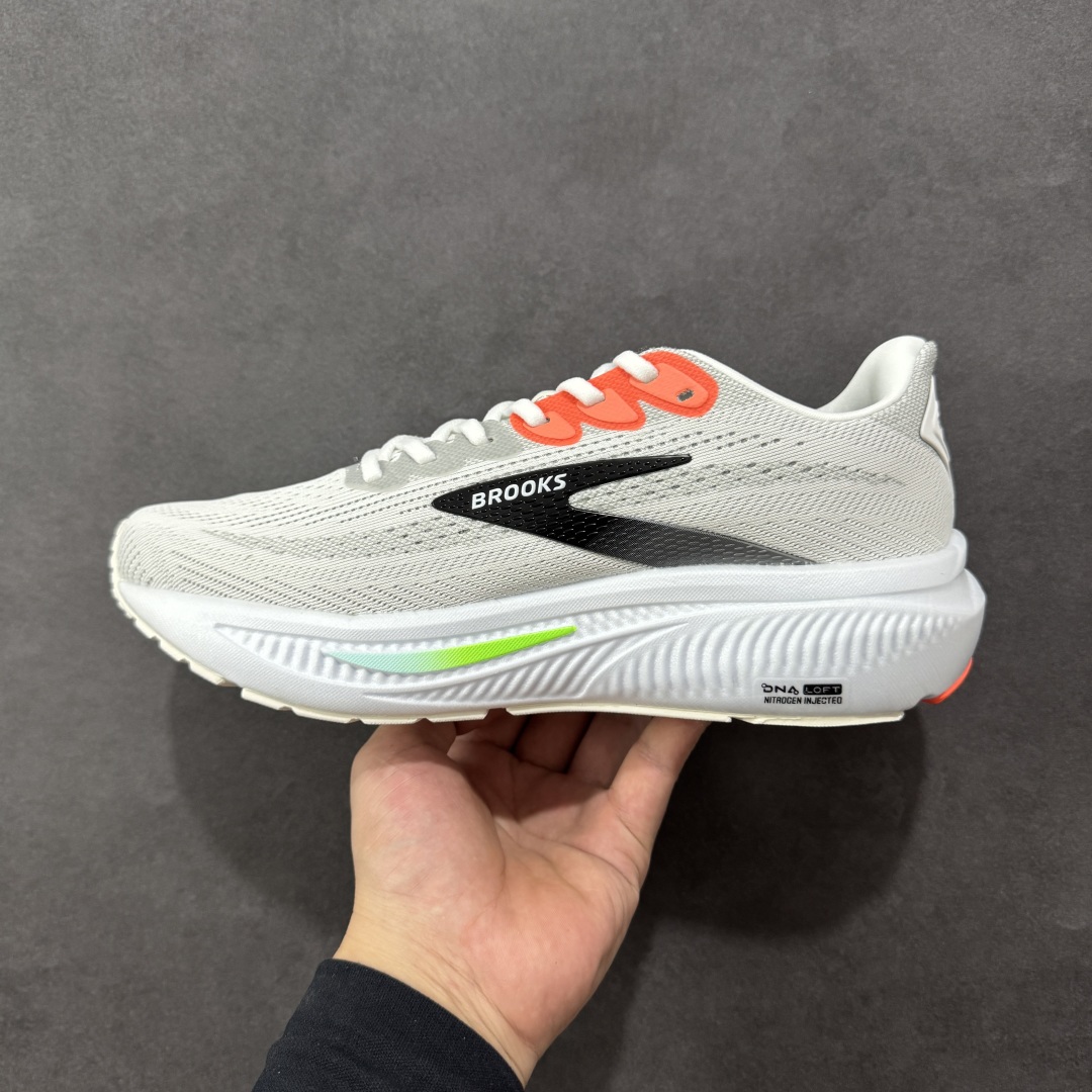 图片[2]-【CK纯原版】外贸热款专供 Brooks 布鲁克斯 Ghost 17 网面运动鞋 官方售价1K+ 超临界Q弹大底 正确鞋底带钢印 平台专供品质 完美鞋型 做工清洁度 软碳大底 透气鞋面 跑步健身优选版本 尺码：36 36.5 37.5 38 38.5 39 40 40.5 41 42 42.5 43 44 45 46-选品中心