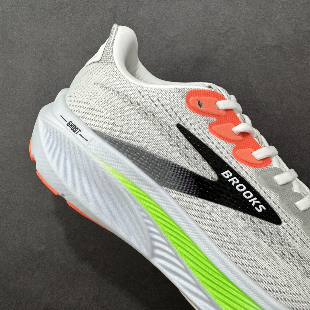 图片[6]-【CK纯原版】外贸热款专供 Brooks 布鲁克斯 Ghost 17 网面运动鞋 官方售价1K+ 超临界Q弹大底 正确鞋底带钢印 平台专供品质 完美鞋型 做工清洁度 软碳大底 透气鞋面 跑步健身优选版本 尺码：36 36.5 37.5 38 38.5 39 40 40.5 41 42 42.5 43 44 45 46-选品中心