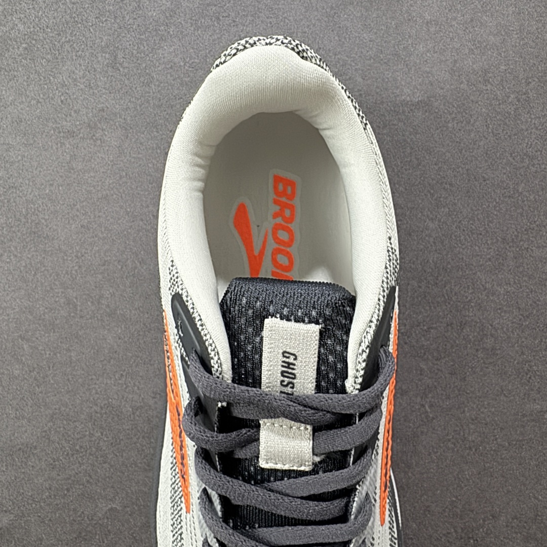 图片[7]-【CK纯原版】外贸热款专供 Brooks 布鲁克斯 Ghost 17 网面运动鞋 官方售价1K+ 超临界Q弹大底 正确鞋底带钢印 平台专供品质 完美鞋型 做工清洁度 软碳大底 透气鞋面 跑步健身优选版本 尺码：40 40.5 41 42 42.5 43 44 45 46-选品中心