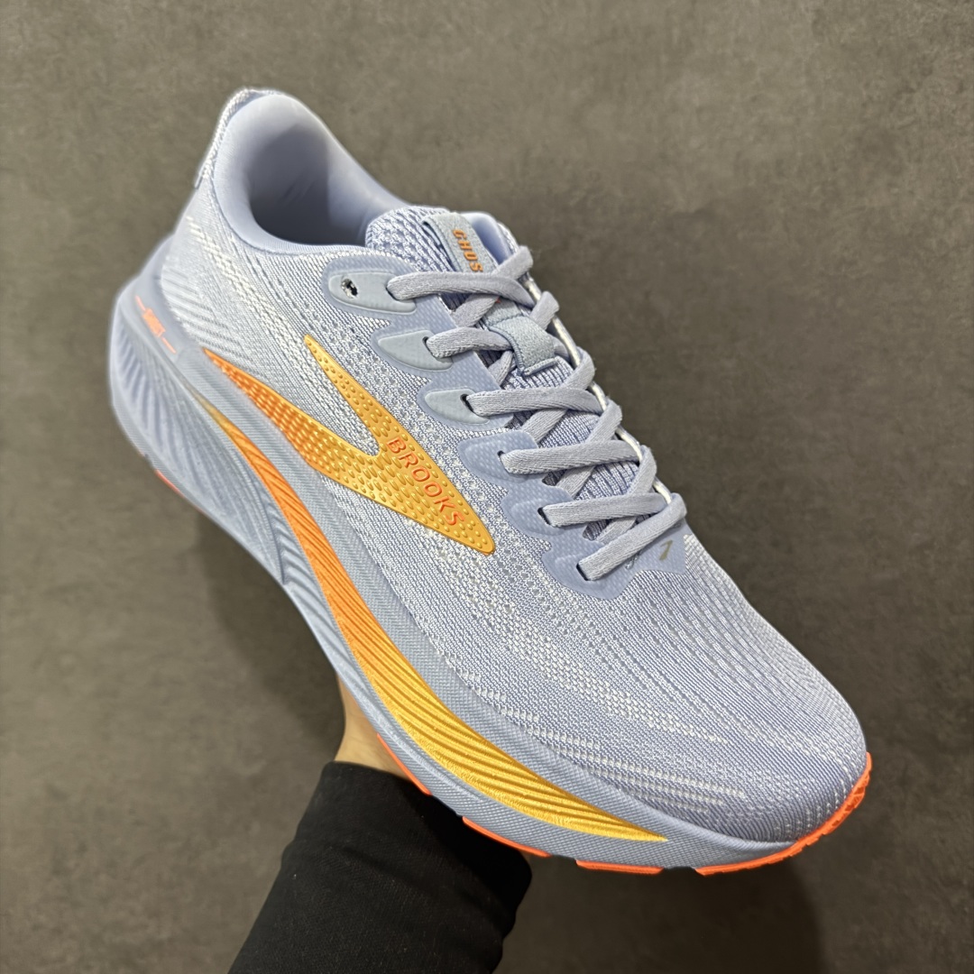 图片[3]-【CK纯原版】外贸热款专供 Brooks 布鲁克斯 Ghost 17 网面运动鞋 官方售价1K+ 超临界Q弹大底 正确鞋底带钢印 平台专供品质 完美鞋型 做工清洁度 软碳大底 透气鞋面 跑步健身优选版本 尺码：36 36.5 37.5 38 38.5 39 40 40.5 41 42 42.5 43 44 45 46-选品中心