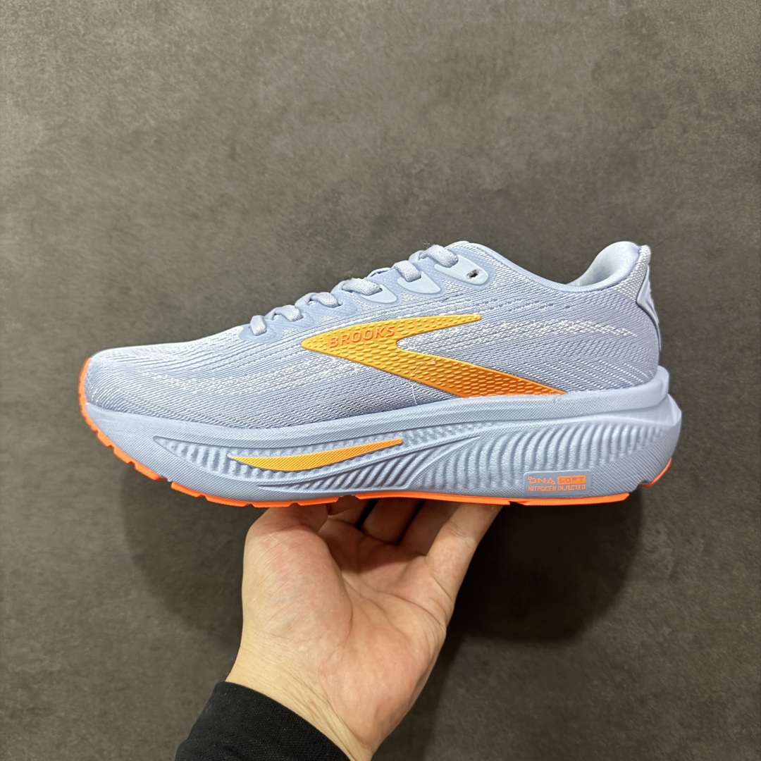 图片[2]-【CK纯原版】外贸热款专供 Brooks 布鲁克斯 Ghost 17 网面运动鞋 官方售价1K+ 超临界Q弹大底 正确鞋底带钢印 平台专供品质 完美鞋型 做工清洁度 软碳大底 透气鞋面 跑步健身优选版本 尺码：36 36.5 37.5 38 38.5 39 40 40.5 41 42 42.5 43 44 45 46-选品中心