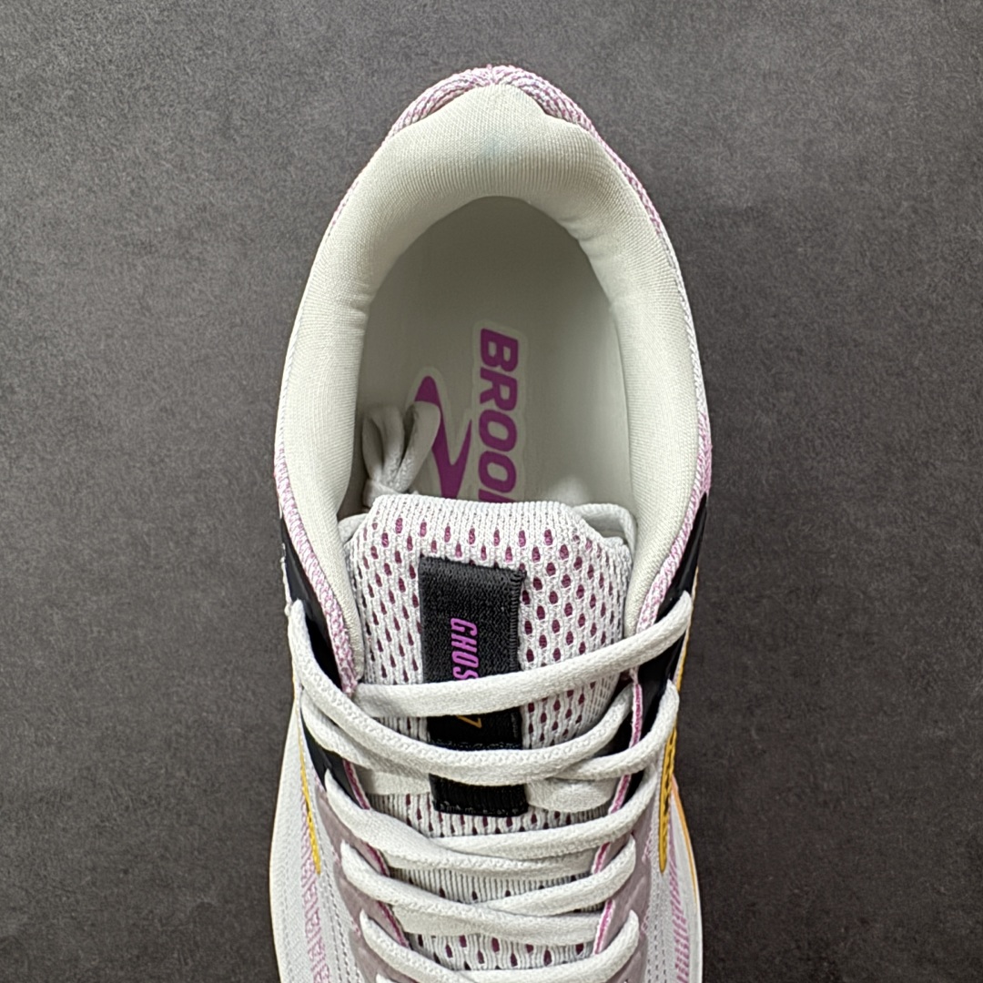 图片[7]-【CK纯原版】外贸热款专供 Brooks 布鲁克斯 Ghost 17 网面运动鞋 官方售价1K+ 超临界Q弹大底 正确鞋底带钢印 平台专供品质 完美鞋型 做工清洁度 软碳大底 透气鞋面 跑步健身优选版本 尺码：36 36.5 37.5 38 38.5 39 40 40.5 41 42 42.5 43 44 45 46-选品中心