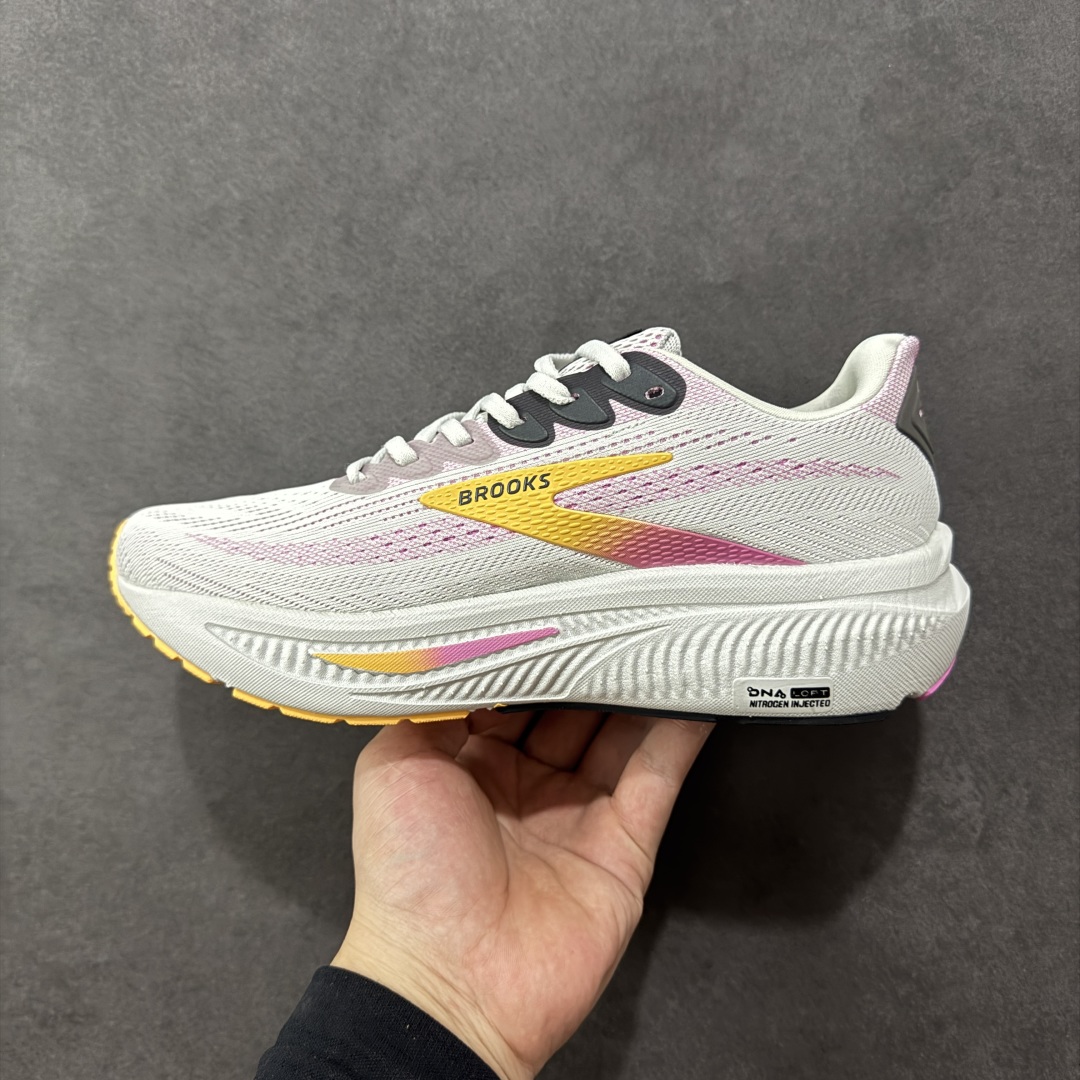 图片[2]-【CK纯原版】外贸热款专供 Brooks 布鲁克斯 Ghost 17 网面运动鞋 官方售价1K+ 超临界Q弹大底 正确鞋底带钢印 平台专供品质 完美鞋型 做工清洁度 软碳大底 透气鞋面 跑步健身优选版本 尺码：36 36.5 37.5 38 38.5 39 40 40.5 41 42 42.5 43 44 45 46-选品中心