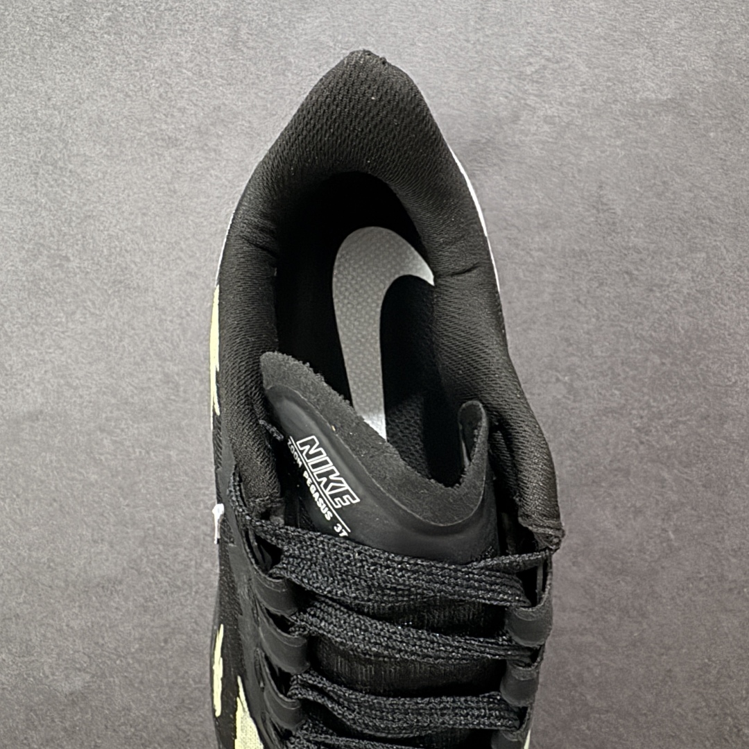 图片[7]-【定制版】Nike Pegasus 37 耐克 飞马37代 低帮 精锐之师 黑绿色 男女同款 赛博朋克 手绘潮流简约百搭防滑耐磨低邦跑步鞋 该定制版球鞋选用Nike Pegasus 37为原鞋，整双鞋以绿色为主，鞋身配色设计简约百搭，英文涂鸦点缀设计使其更有设计感。 货号：BQ9647-220 尺码：36-45带半码 编码：HXSA310320-选品中心
