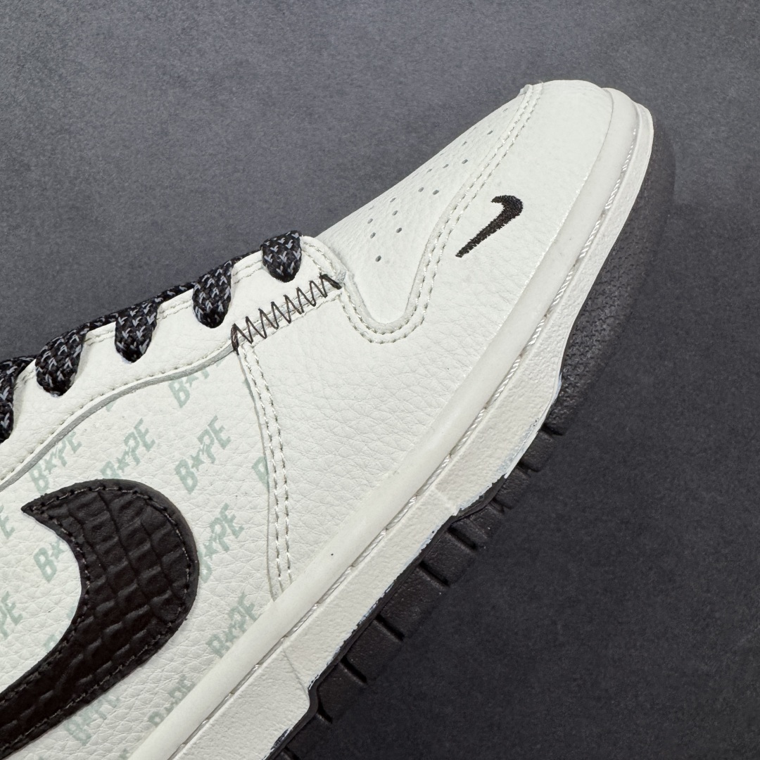 图片[5]-【定制版】Nike SB Dunk Low Bape联名 鳞纹米棕勾 高端定制 低帮休闲板鞋  #定制鞋盒 大厂纯原品质出货 超高清洁度 皮料切割干净无任何毛边 细节完美 货号：QW5836-016  尺码：36 36.5 37.5 38 38.5 39 40 40.5 41 42 42.5 43 44 44.5 45-选品中心
