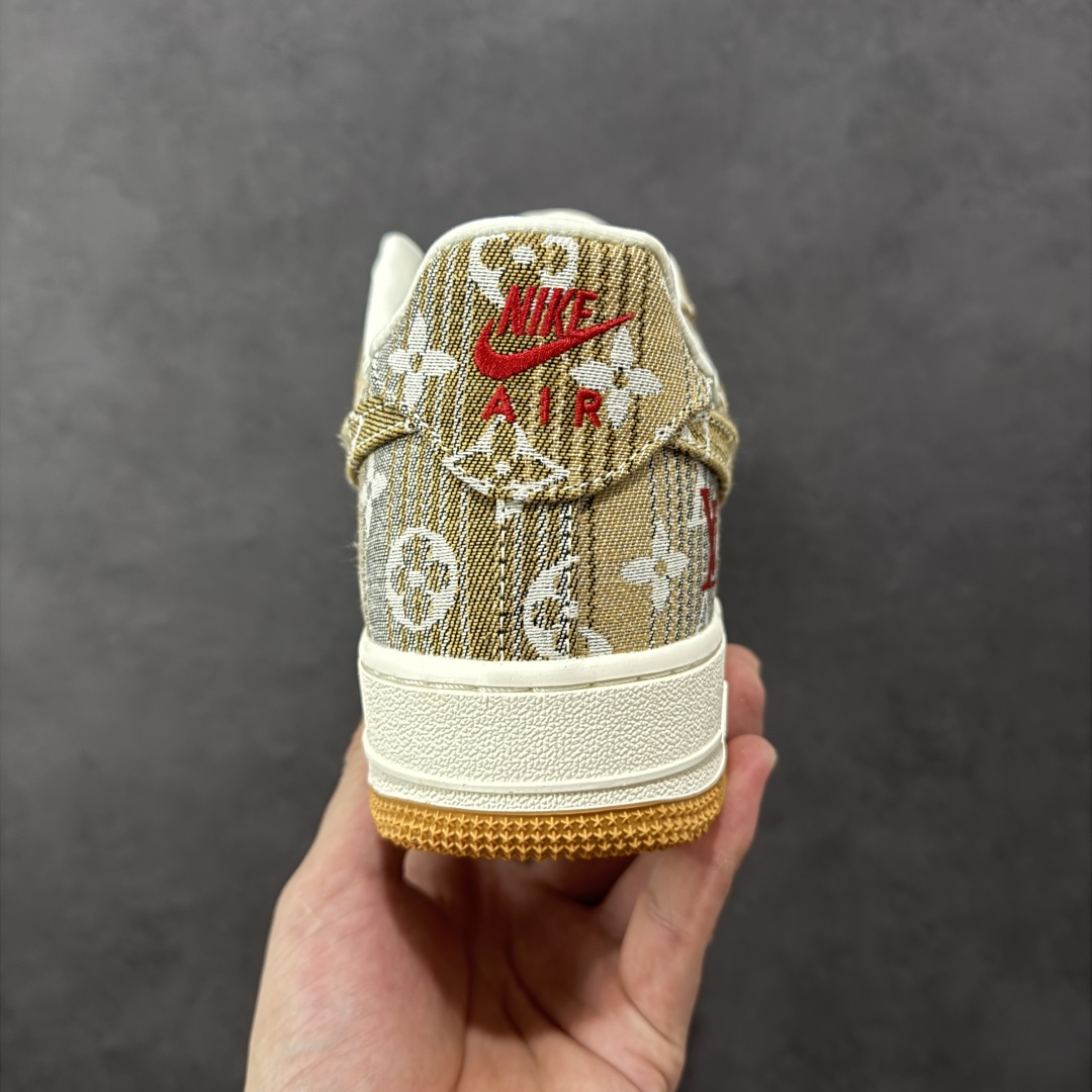 图片[4]-【定制版】Nike Air Force 1\’07 Low LV联名 灰棕花布 空军一号低帮休闲板鞋  #原楦头原纸板 原装鞋盒 定制五金配件 内置全掌气垫 原厂鞋底 货号：DF0188-076  尺码：36 36.5 37.5 38 38.5 39 40 40.5 41 42 42.5 43 44 44.5 45 编码：HXSA310320-选品中心