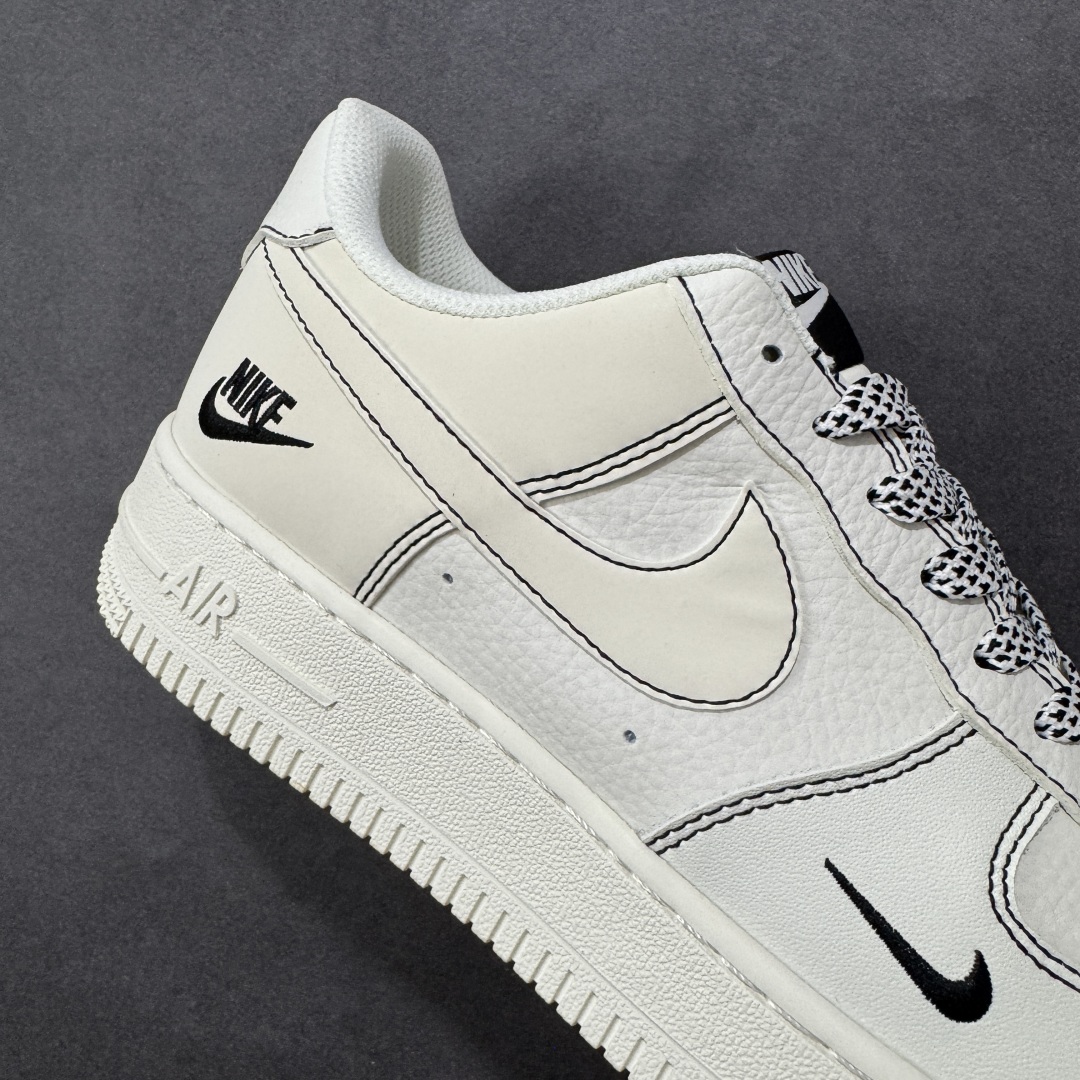 图片[6]-【定制版】Nike Air Force 1\’07 Low 米黑线 空军一号低帮休闲板鞋 CS5288-032  #定制皮料 定制鞋盒 原楦原纸板 纯正空军版型 内置全掌气垫  尺码：36 36.5 37.5 38 38.5 39 40 40.5 41 42 42.5 43 44 44.5 45 编码：HXSA310320-选品中心